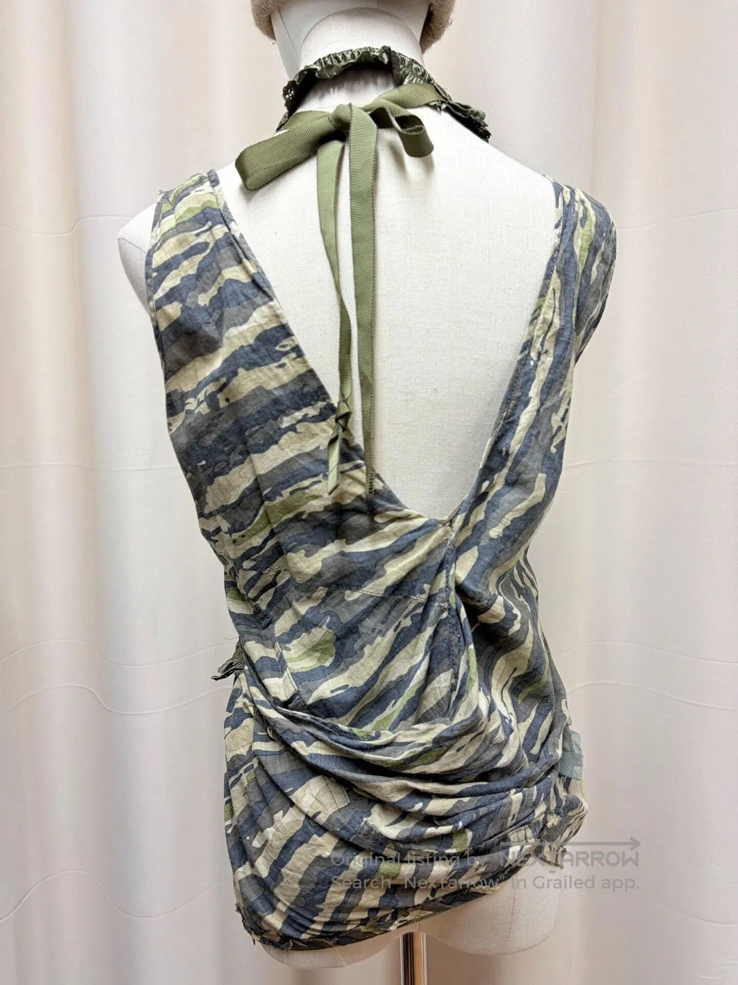 Junya Watanabe Junya Watanabe Camouflage Lace Tank Top. Size S / US 4 / IT 40 - 2 Thumbnail