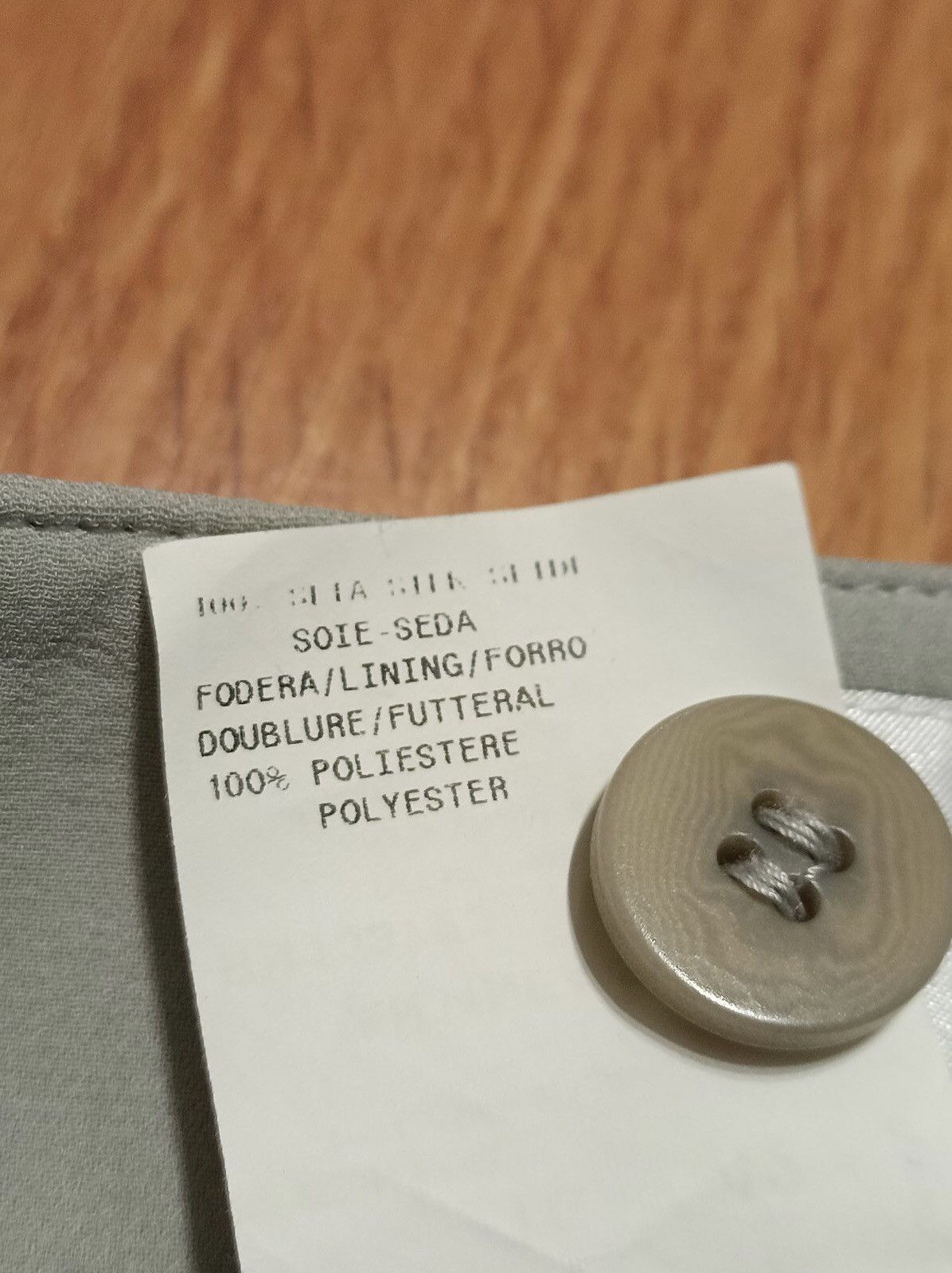 Armani Collezioni × Giorgio Armani Armani Collezioni Silk Wide Womens Pants Light Grey EU 42 Size 28" / US 6 / IT 42 - 9 Thumbnail