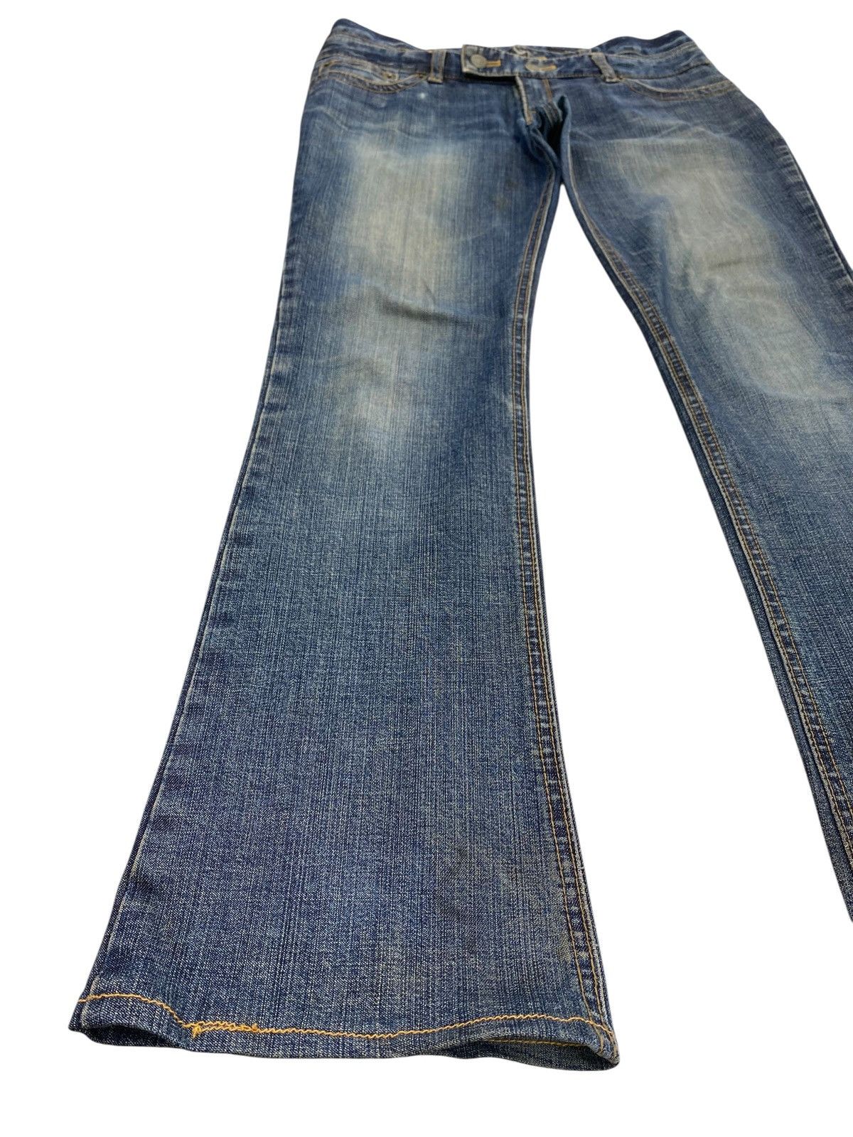 Other Japanese Brand Double Waist Style Faded Jeans Size US 32 / EU 48 - 5 Thumbnail