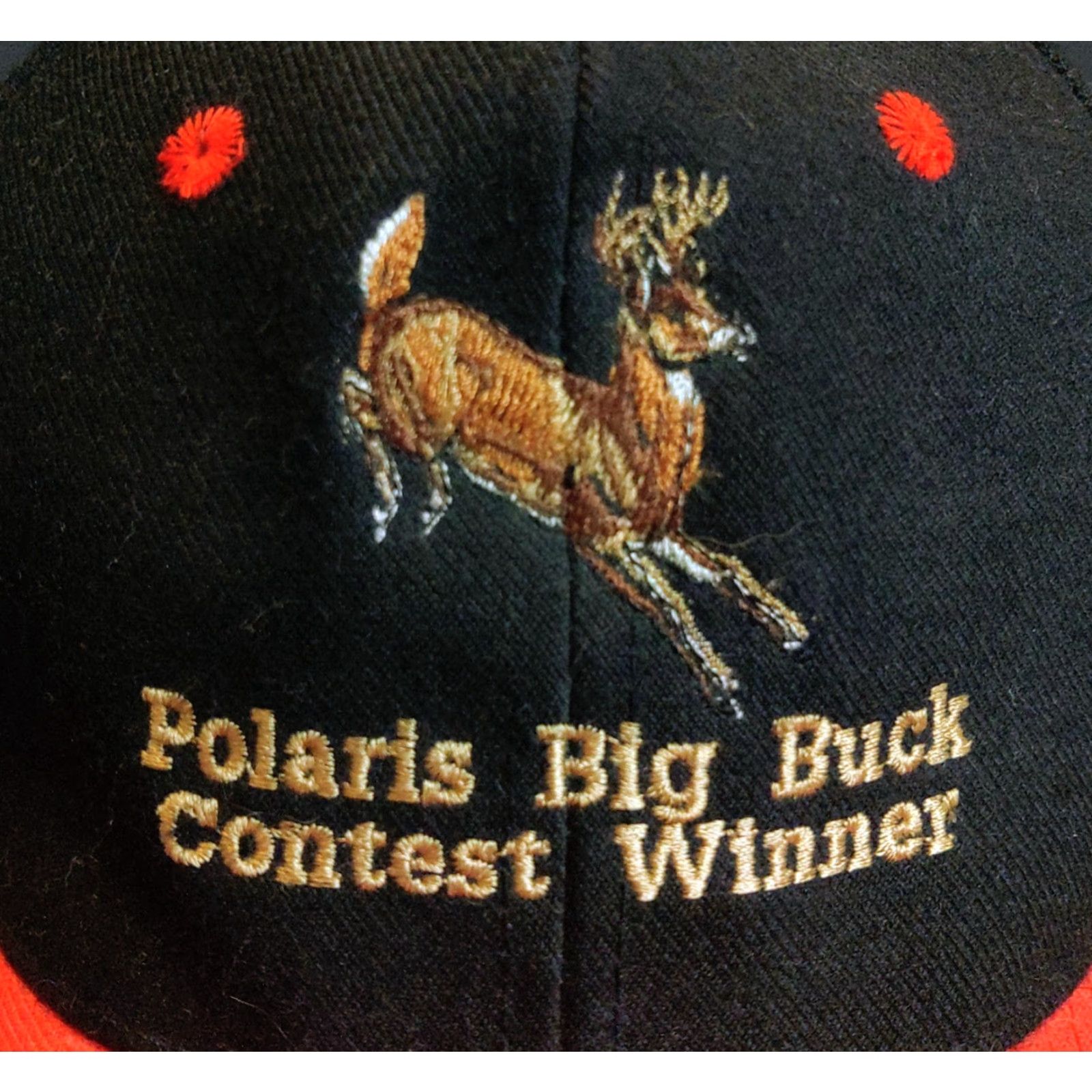 Vintage KC Trucker Hat Black Red Snapback Deer Embroidery Vintage KC Hat Adjustable Unisex Adults 90s Funny Hunting Animals Mens Women’s Size ONE SIZE - 3 Thumbnail