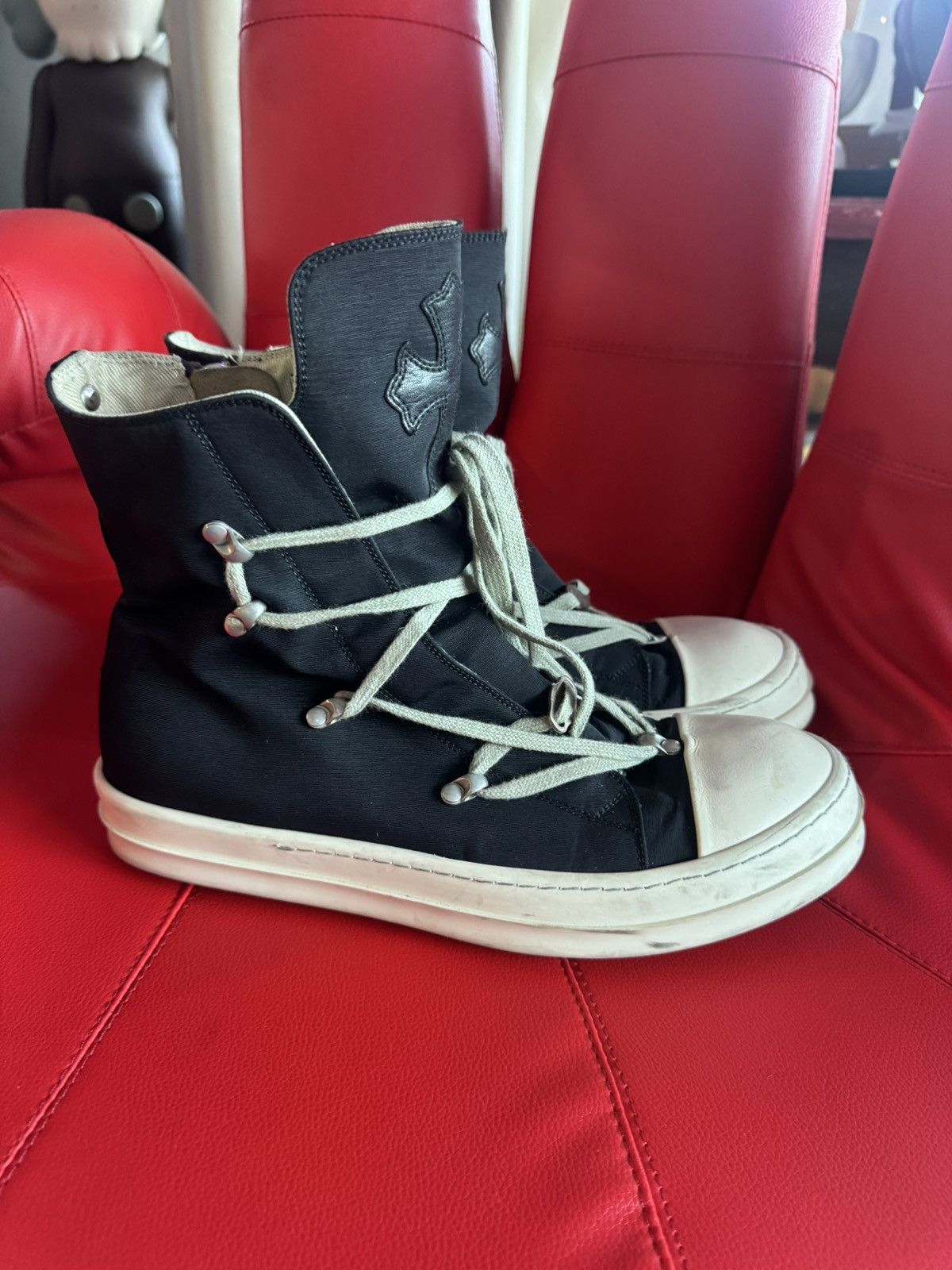Chrome Hearts × Rick Owens CHROME HEARTS X RICK OWENS HIGHTOP SNEAKERS RARE Size US 10 / EU 43 - 2 Thumbnail
