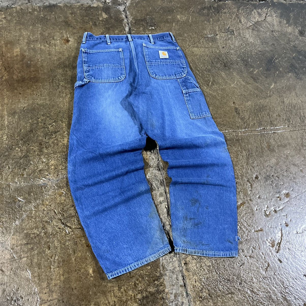 Carhartt × Vintage Crazy Vintage Carhartt Carpenter Jeans Faded Workwear Skater Size US 36 / EU 52 - 3 Thumbnail