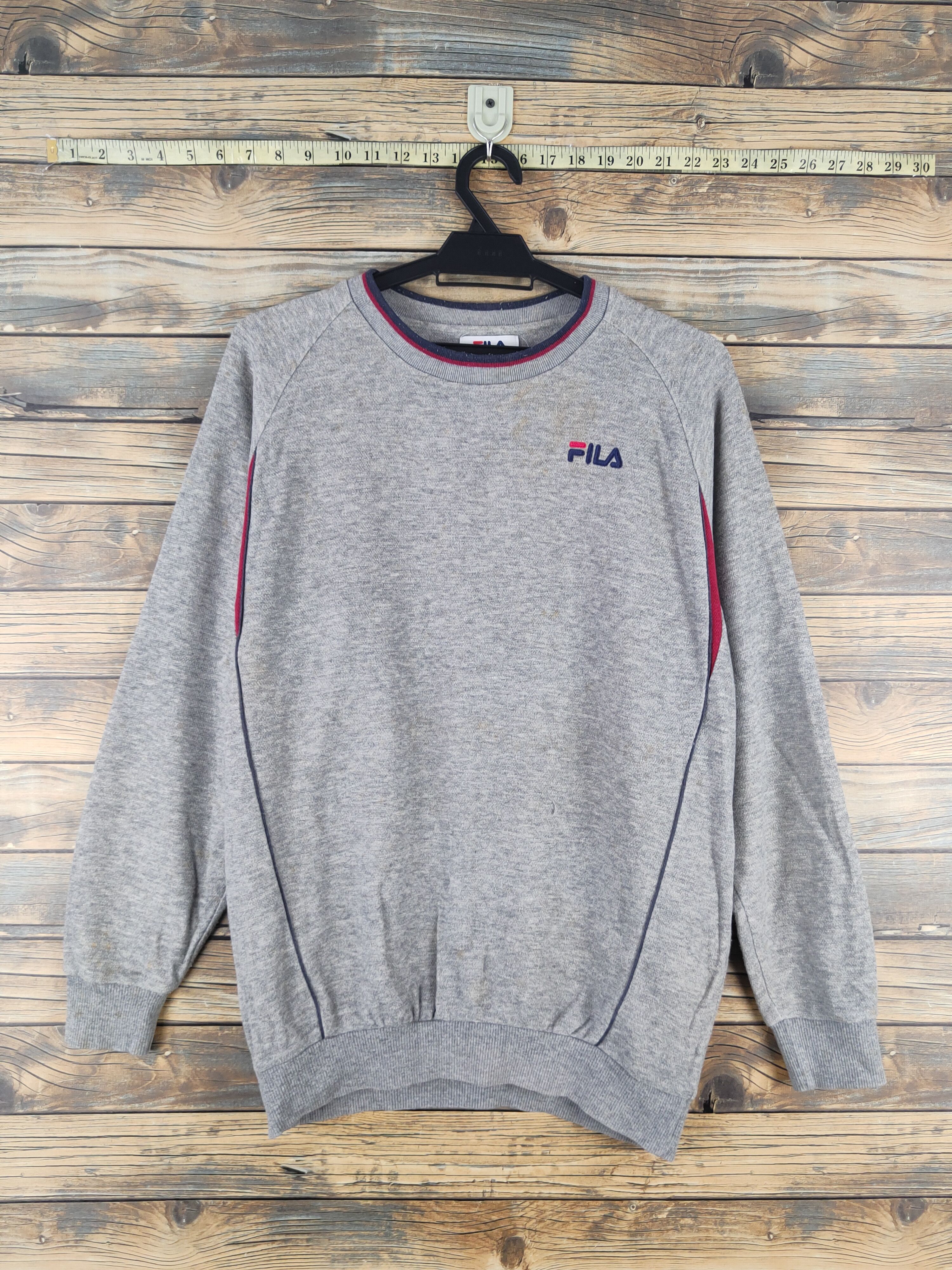 Fila DL Fila Gray Sweatshirts #2724 Size US M / EU 48-50 / 2 - 1 Thumbnail