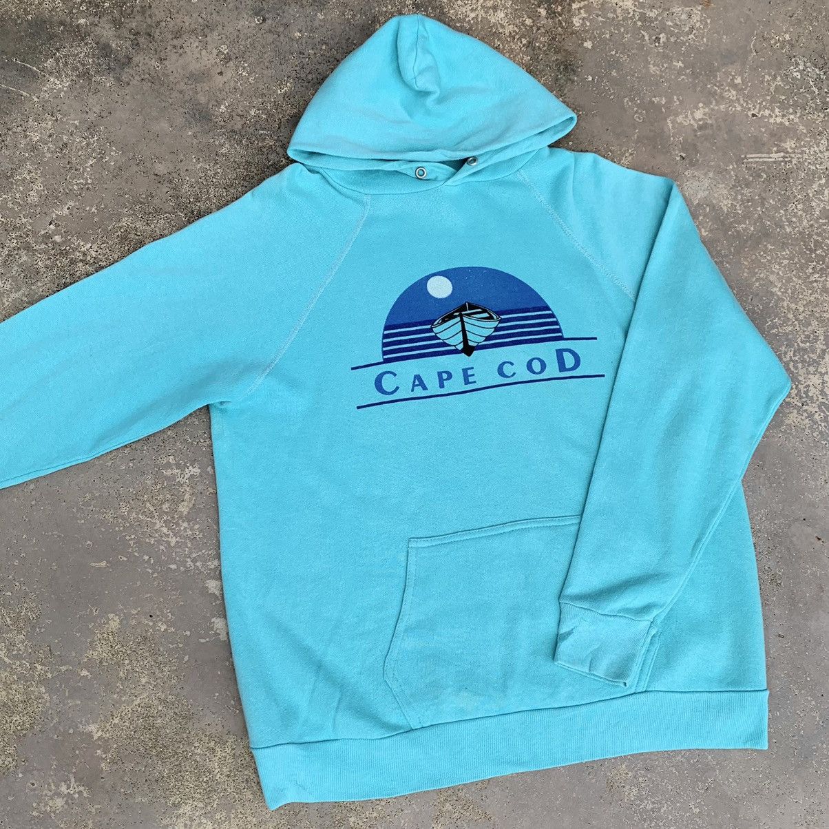 Tultex × Vintage Vintage 80s Tultex Cape Cod Hoodie Size US M / EU 48-50 / 2 - 1 Thumbnail