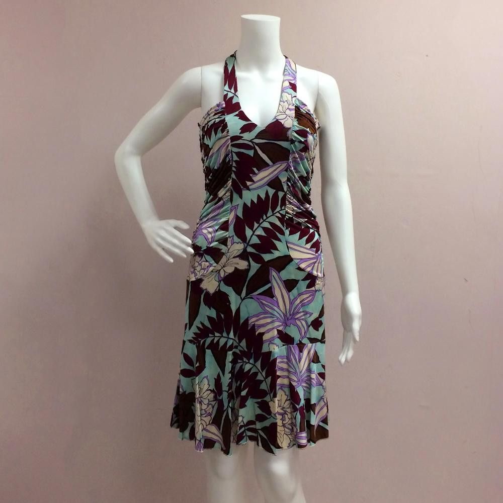 Designer Yes London Floral T Back Dress Size M / US 6-8 / IT 42-44 - 1 Thumbnail