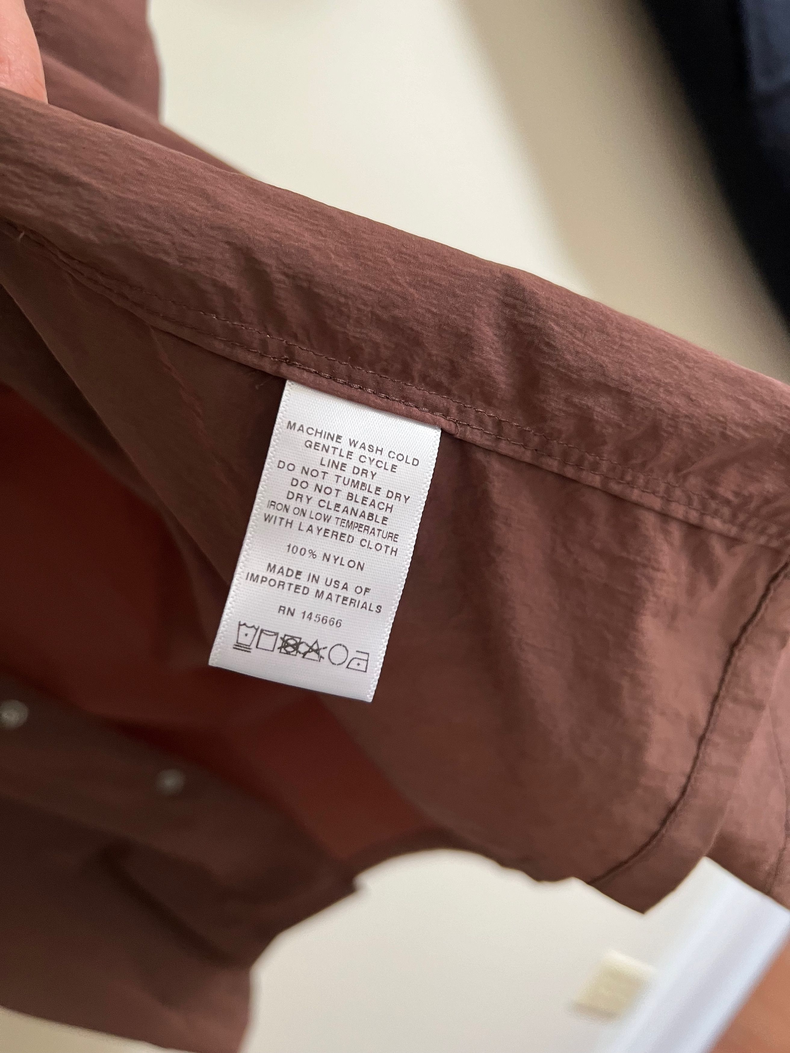 Paa Nylon SS Shirt Two - Brown Sz Small Size US S / EU 44-46 / 1 - 4 Thumbnail