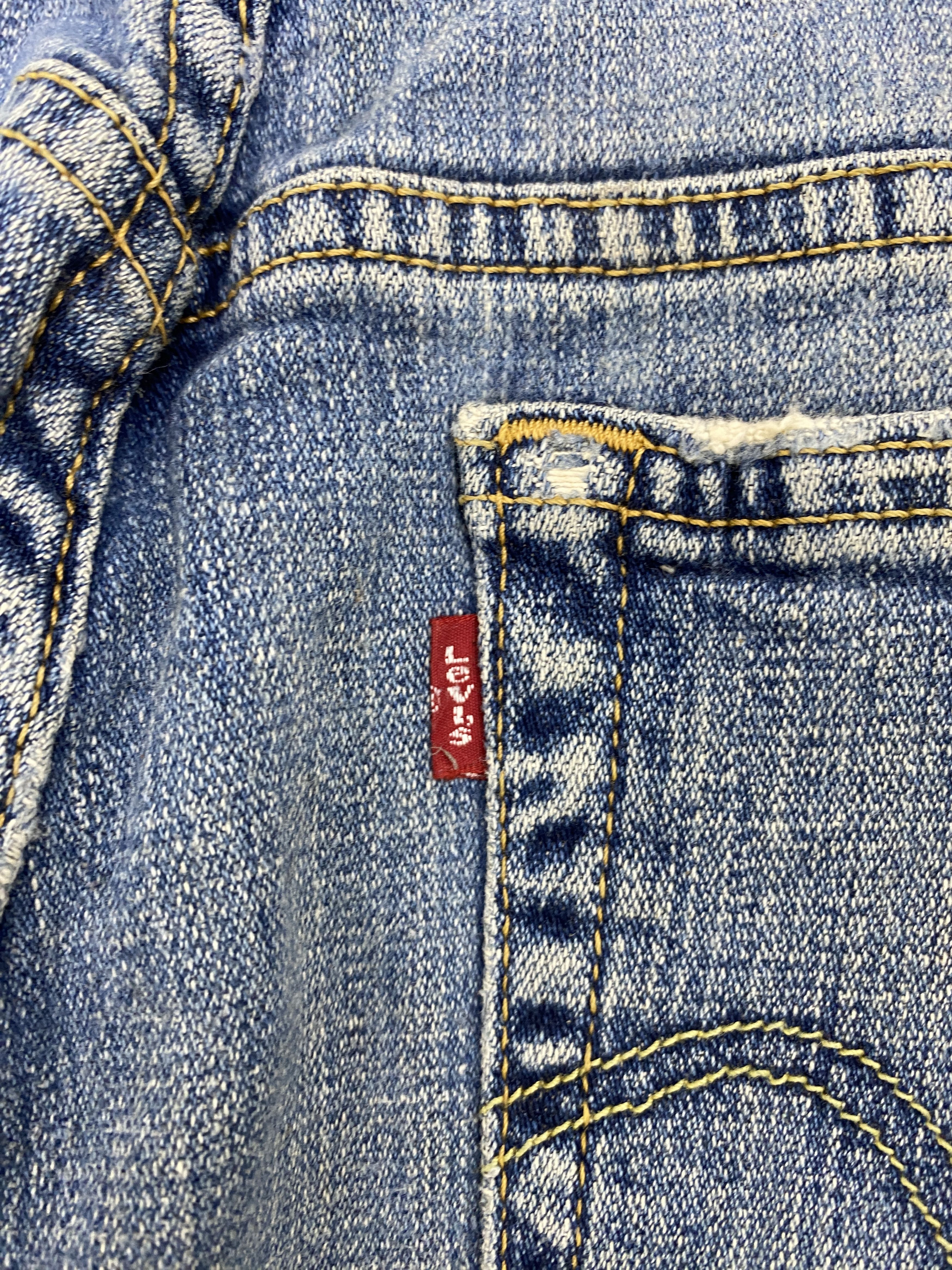 Levi's Vintage Levis 515 Flared Bootcut Faded Blue Jeans 32x29 Size 32" / US 10 / IT 46 - 8 Thumbnail