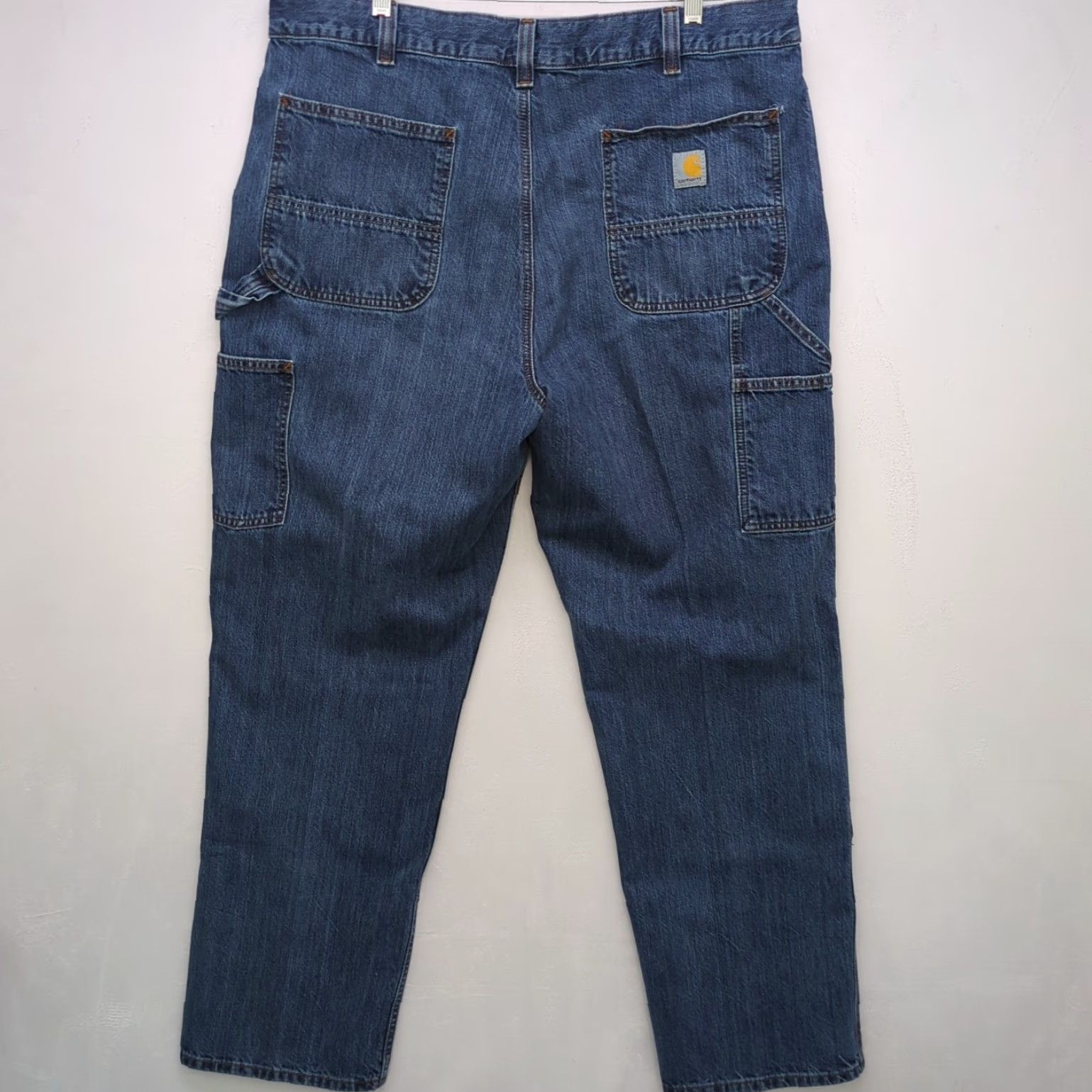 Carhartt Carhartt Jeans Carpenter Denim Double Front Dark Wash Men 38 x 32 Loose Fit Regular Size US 38 / EU 54 - 2 Thumbnail