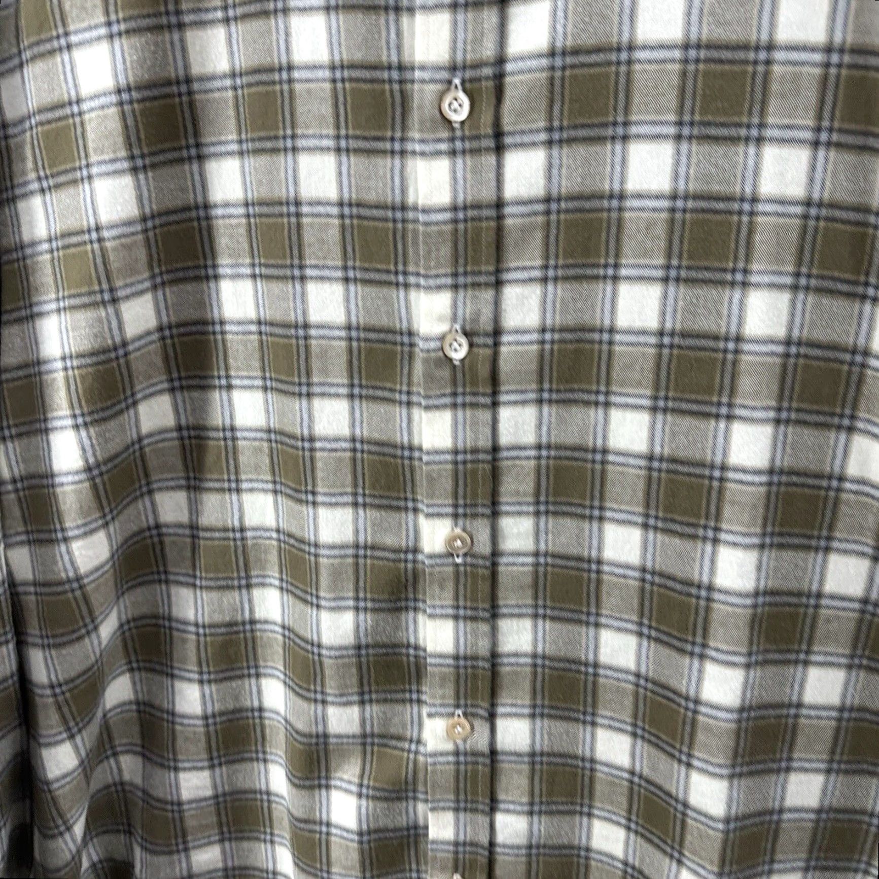 Boglioli Boglioli Green Plaid Flannel Shirt Mens 17 Regular Cotton Button-Up Preppy Size US XL / EU 56 / 4 - 3 Thumbnail