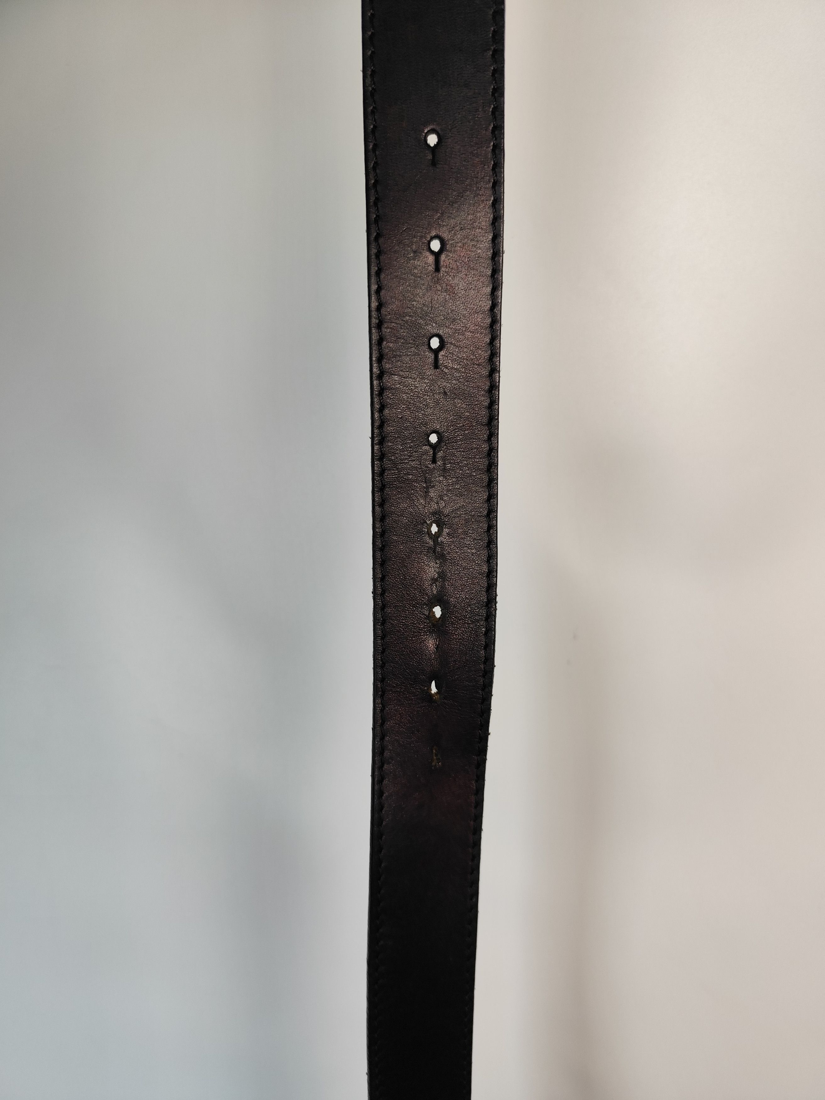 Dirk Bikkembergs Vintage streetwear Dirk Bikkembergs Leather Black Belt Size ONE SIZE - 8 Thumbnail