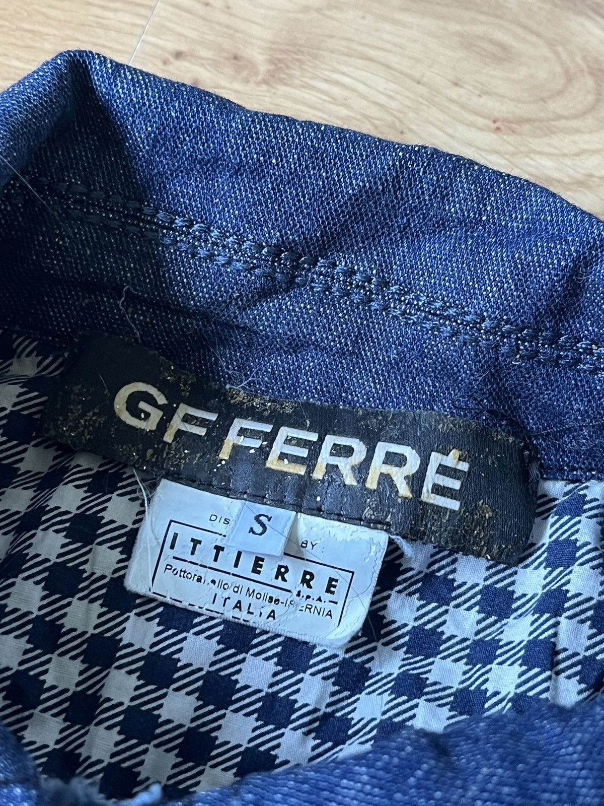Ferre × Gianfranco Ferre Vtg FERRE JEANS Denim Jacket Western Wear Made in Italy Size US S / EU 44-46 / 1 - 6 Thumbnail