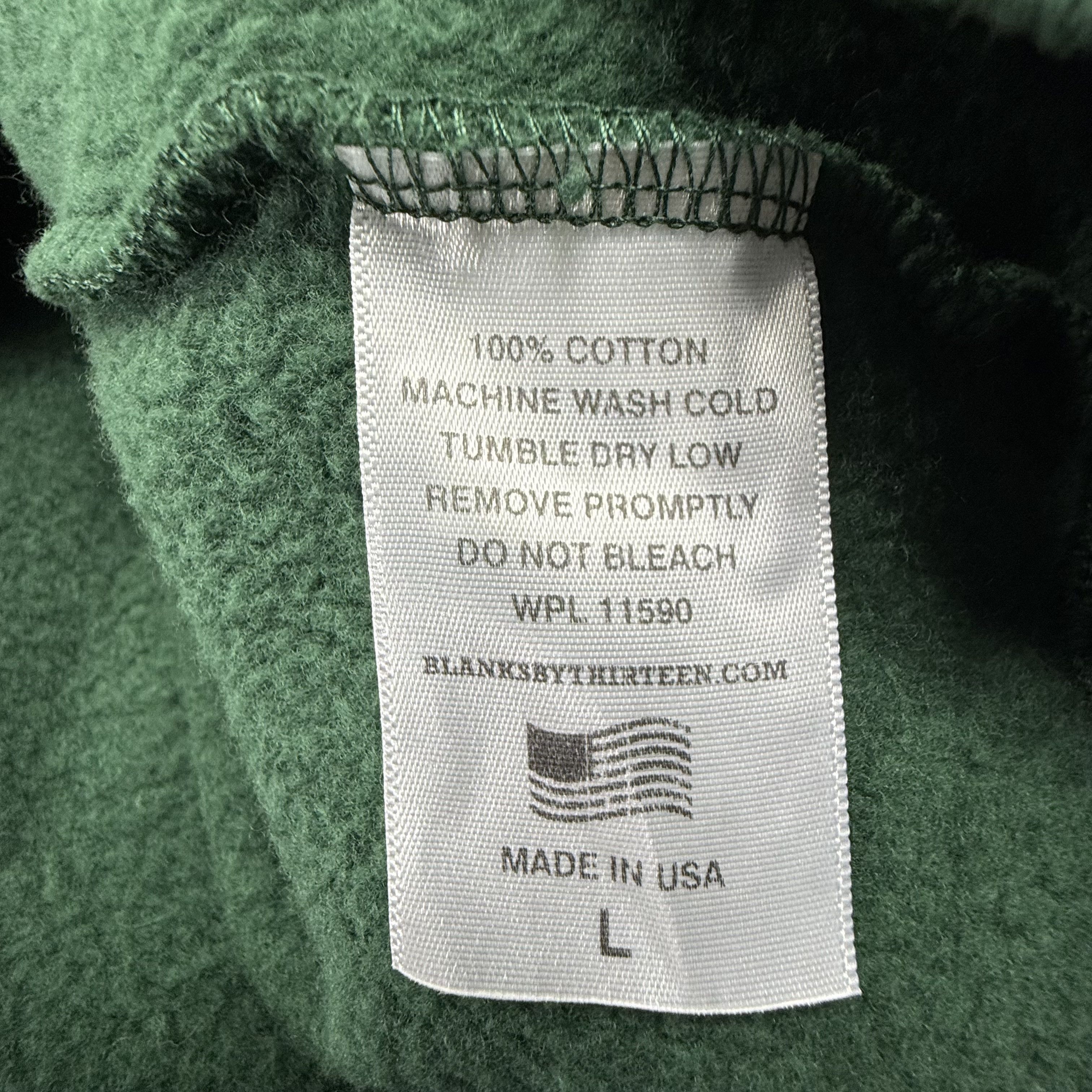 Other Blanks by Thirteen Mens Large 100% Cotton Heavyweight Hoodie Size US L / EU 52-54 / 3 - 7 Thumbnail