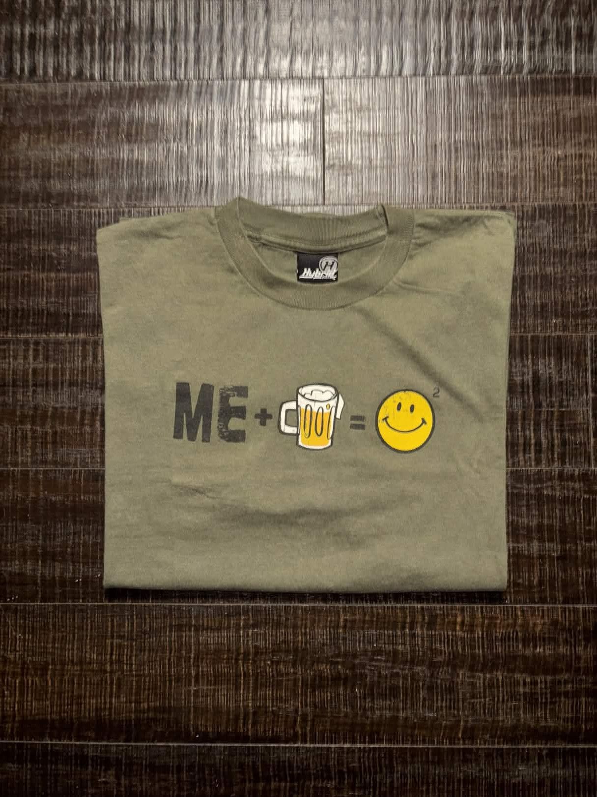Vintage Y2K Me PLUS Beer Equals Happy Shirt Size US XL / EU 56 / 4 - 1 Thumbnail