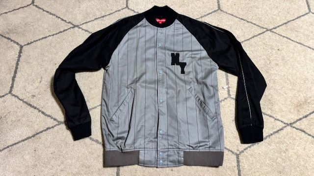 Supreme SUPREME Baseball Jacket 2001 Medium RARE NY pinstripe Size US M / EU 48-50 / 2 - 3 Thumbnail