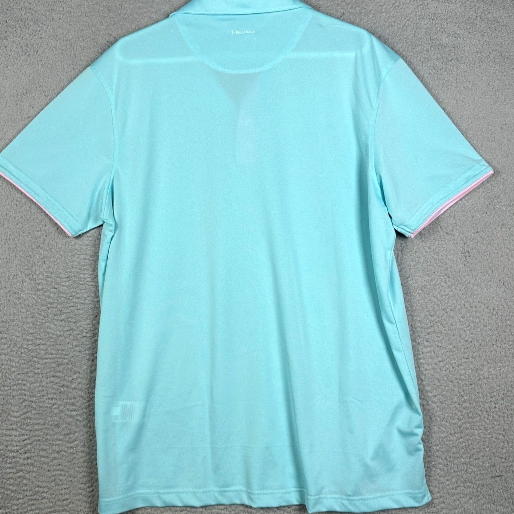 Vintage Head Golf Polo Shirt Mens 2XL Aqua Pink Performance Stretch Golf Shirt Size US XXL / EU 58 / 5 - 4 Thumbnail