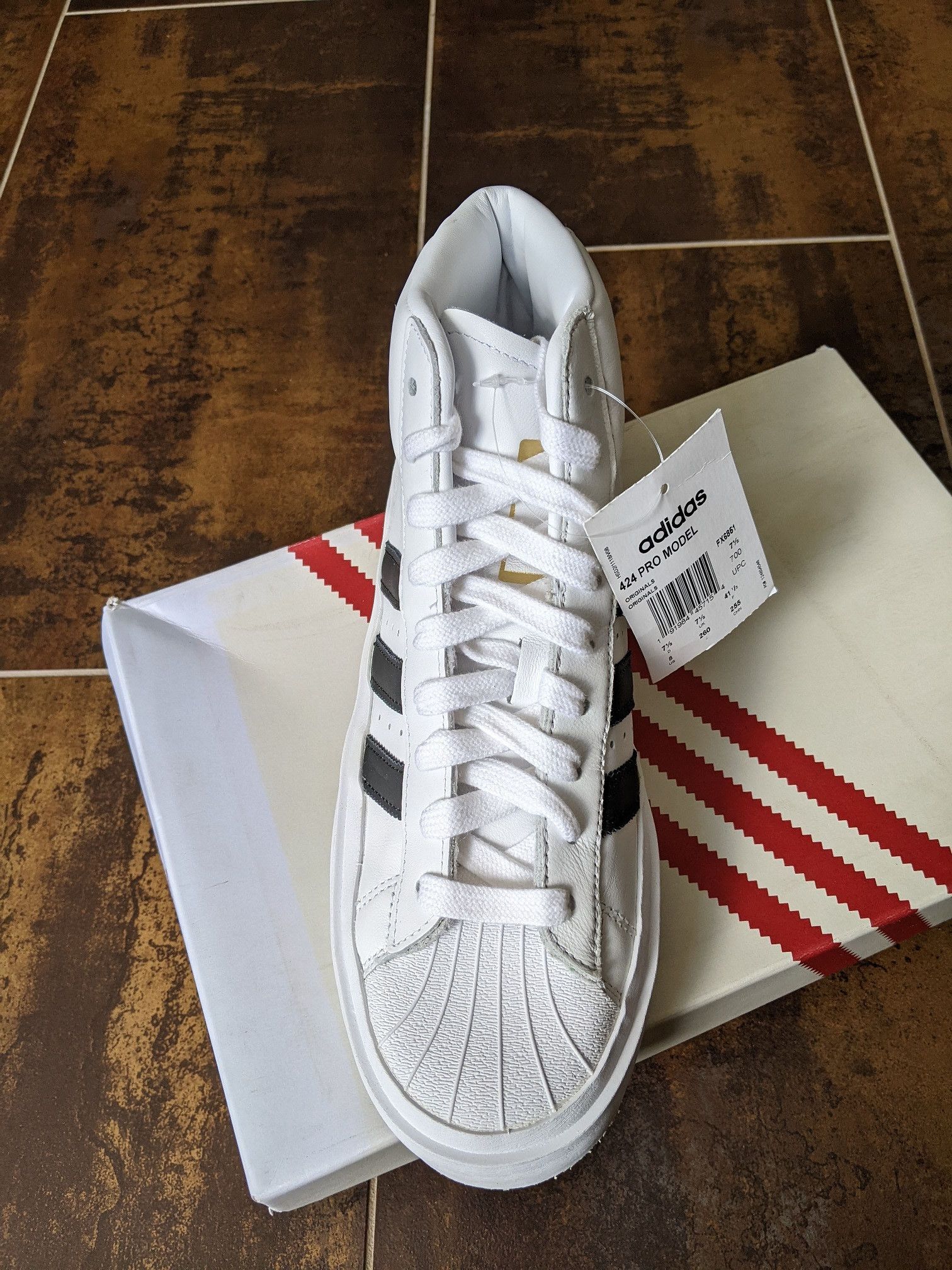 424 × Adidas 424 X Adidas Pro Model Cloud White Size US 8 / EU 41 - 4 Thumbnail