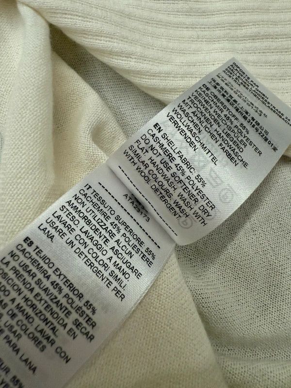 Other Cream Cashmire Ribbed Open-Front Cardigan AlphaTauri Size S / US 4 / IT 40 - 4 Thumbnail