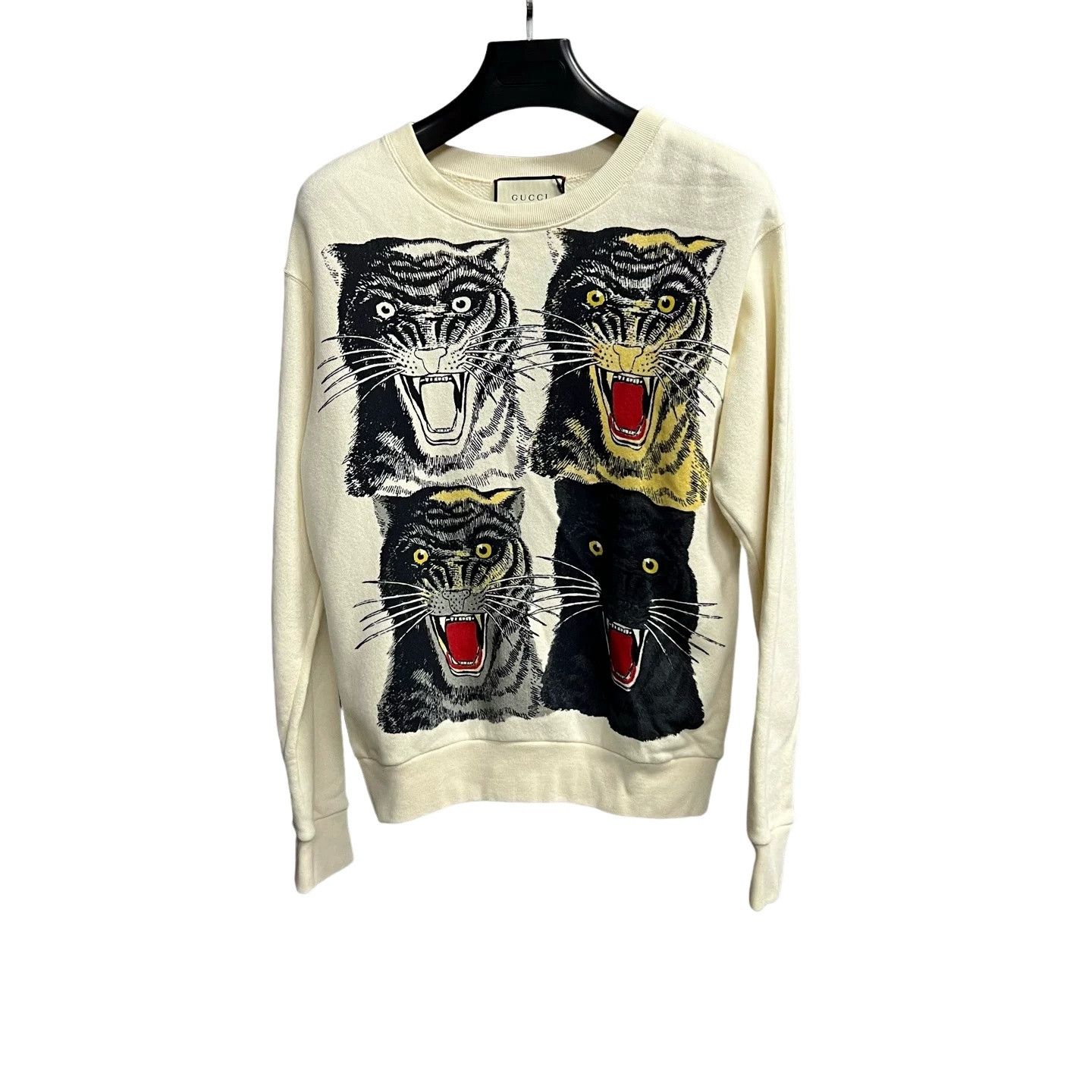 Gucci Gucci Panther Graphic Sweatshirt XXS Size US XXS / EU 40 - 1 Thumbnail
