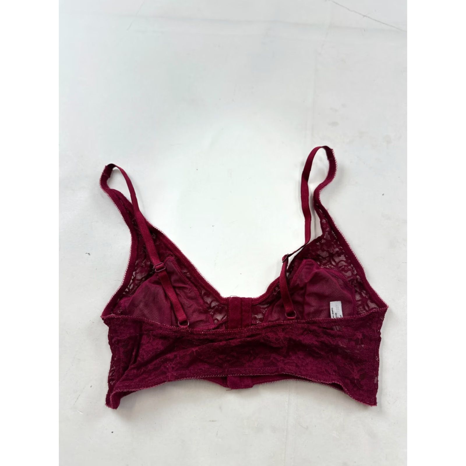 Free People Free People Bralette Women Small Red Lace Wireless Adjustable Strap Classic Size ONE SIZE - 2 Thumbnail