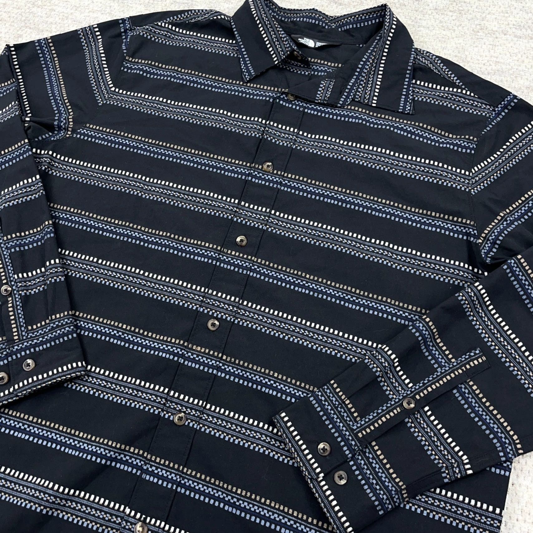 The North Face The North Face Shirt Men XL Black Plaid Button-Up Cotton Outdoor Hiking Mens Size US XL / EU 56 / 4 - 4 Thumbnail