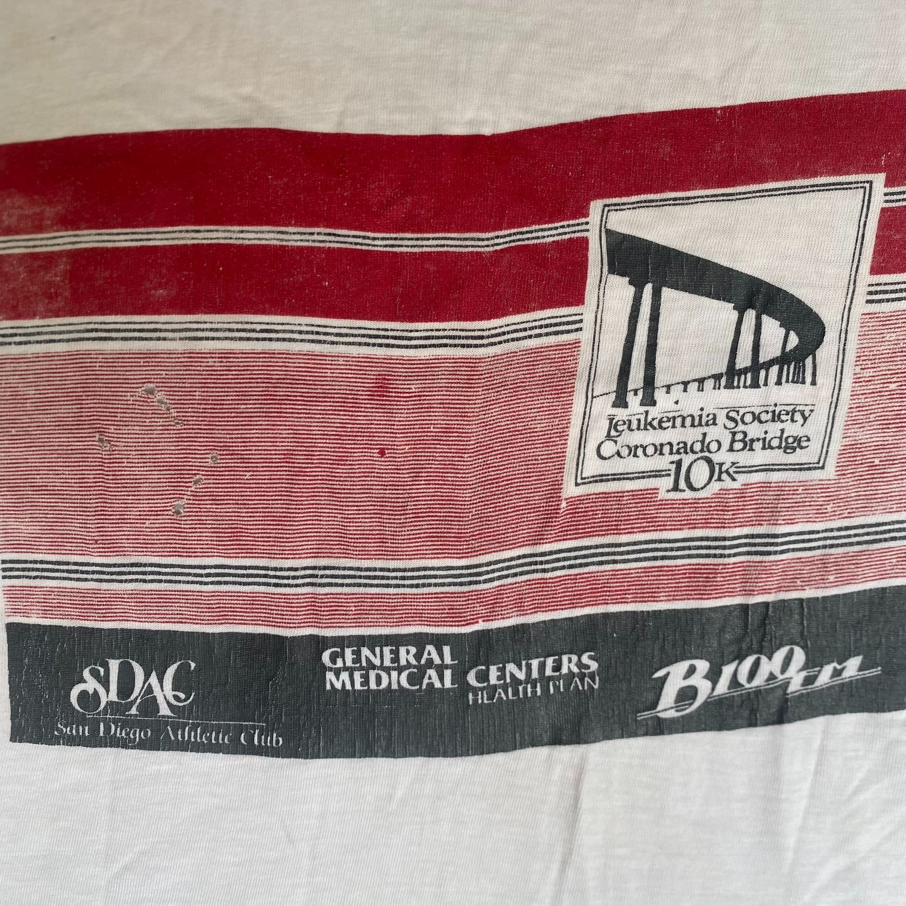 Nike Vintage 80s Nike Running Shirt Marathon Single Stitch Tee Size US XL / EU 56 / 4 - 3 Thumbnail