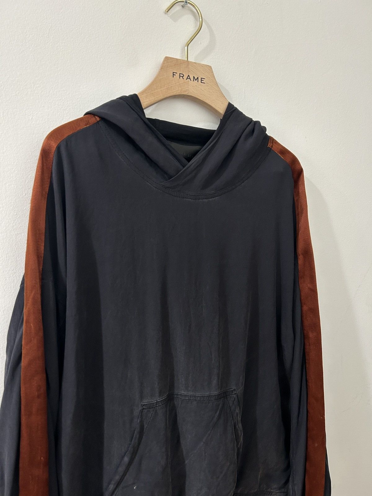 Haider Ackermann Silk Striped Layered Hoodie Size US S / EU 44-46 / 1 - 2 Thumbnail