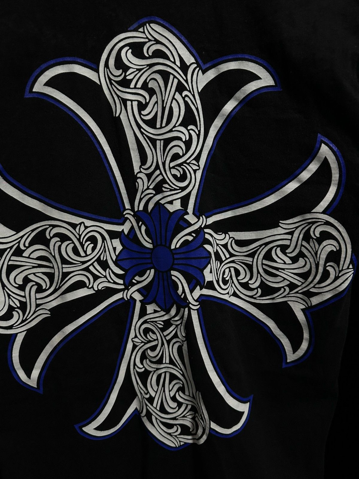 Chrome Hearts Vintage chrome hearts blue cross pocket tee Size US S / EU 44-46 / 1 - 6 Thumbnail