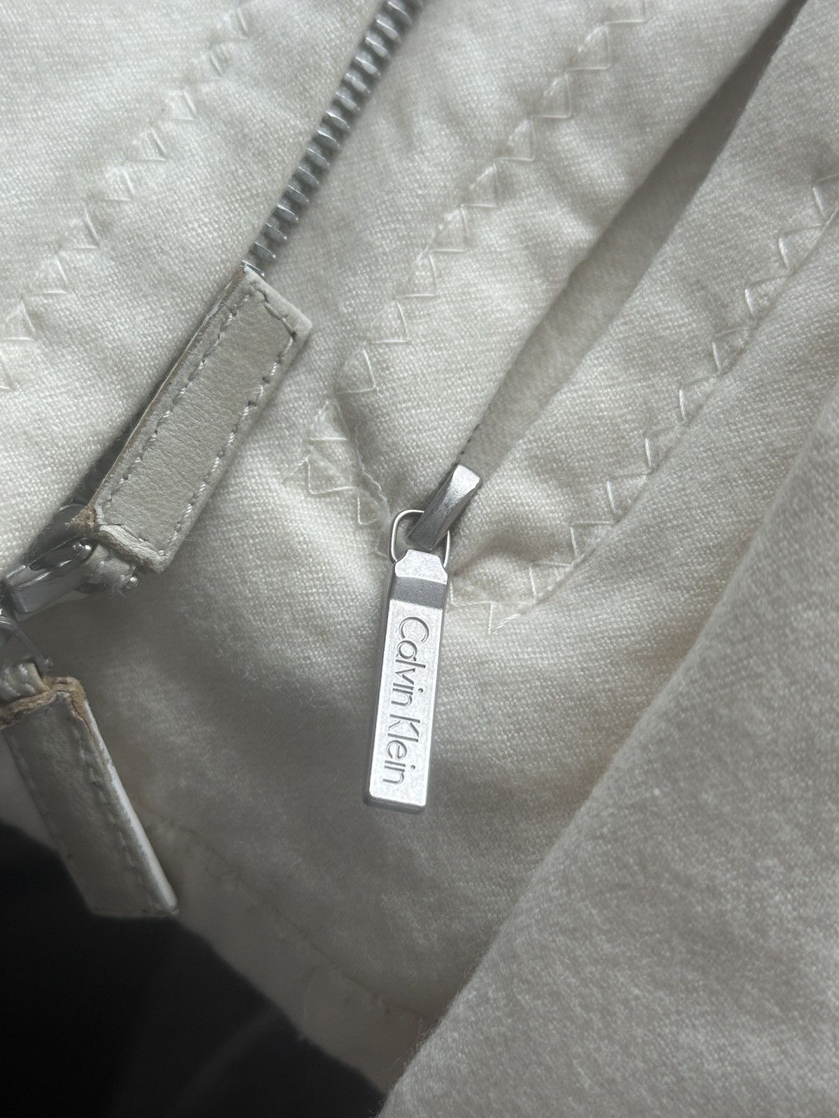Calvin Klein × Vintage Calvin Klein Wool Archive Double Zip Jacket 90s Size S / US 4 / IT 40 - 9 Thumbnail