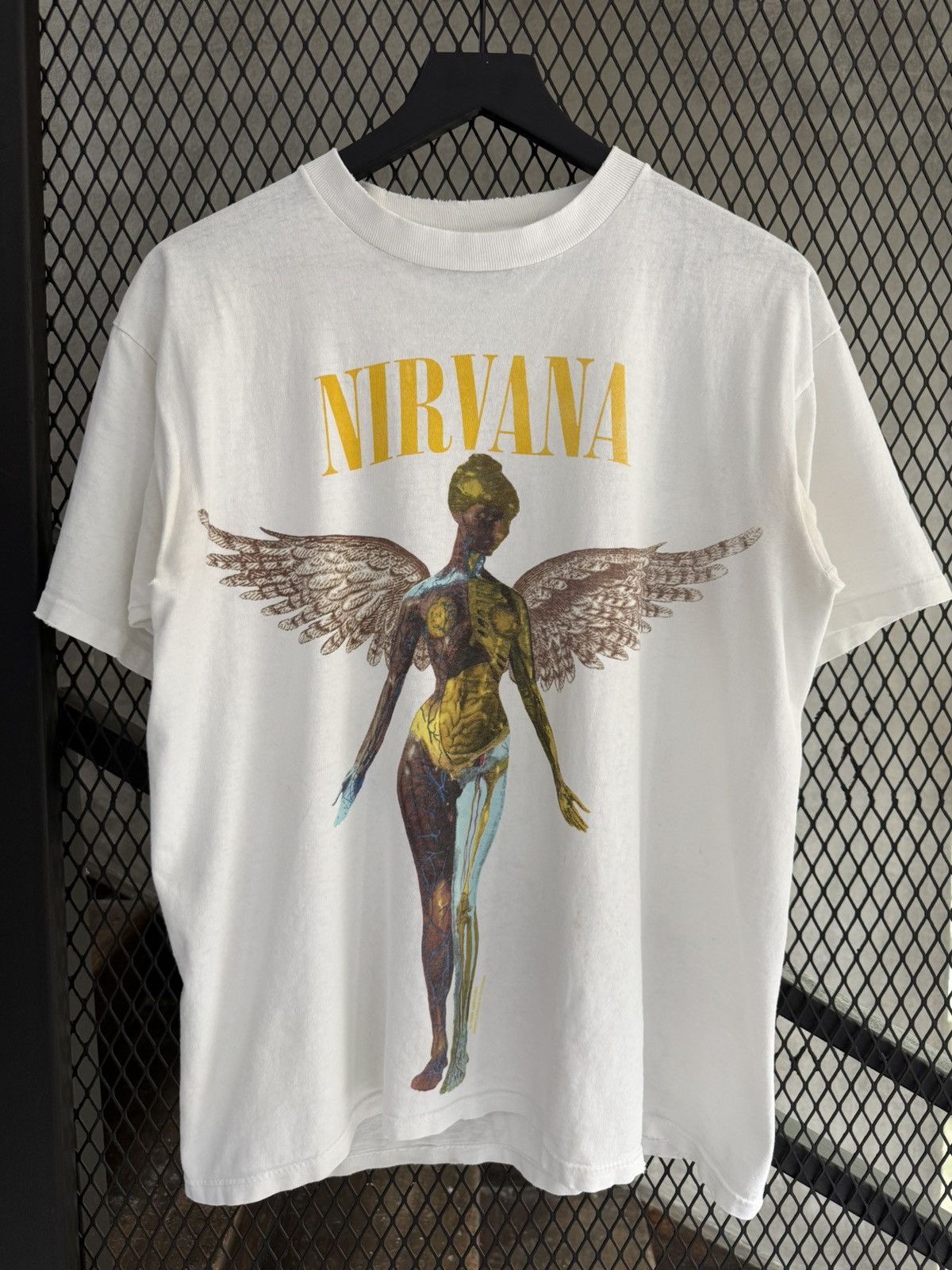 Nirvana Vintage 1993 Nirvana In Utero Promo Tee *PERSONAL* Size US L / EU 52-54 / 3 - 1 Thumbnail