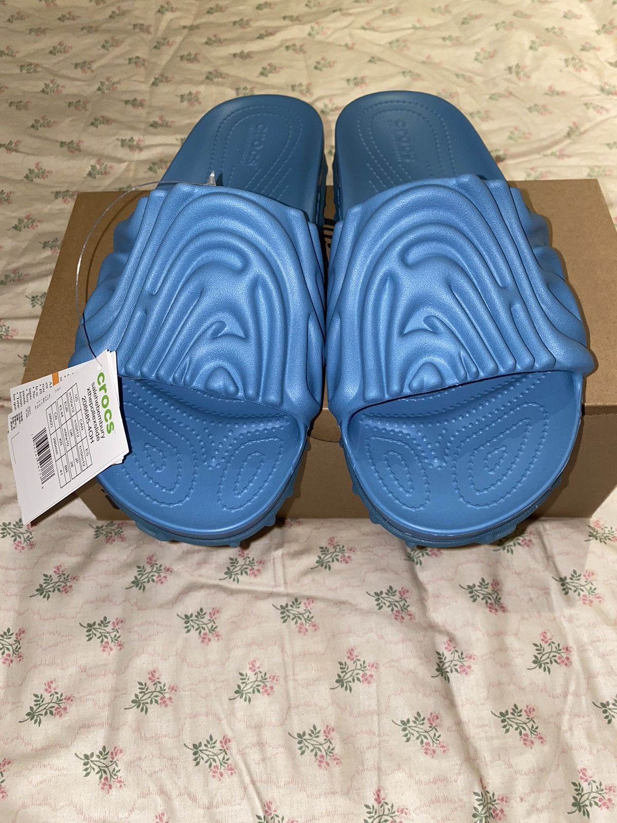 image of Crocs x he Bembury Tashmoo Pollex Slides in Blue, Men's (Size 10)