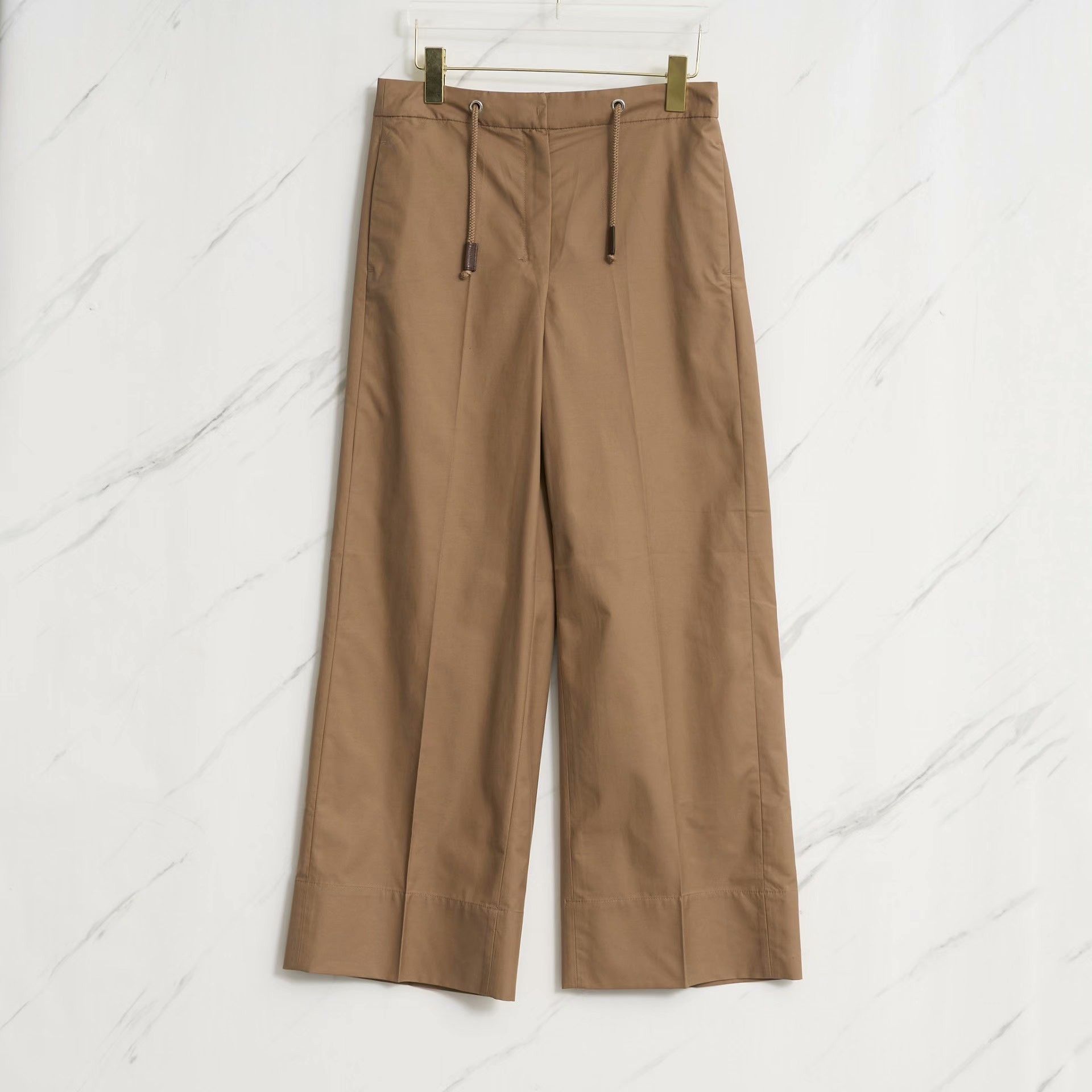 Max Mara Max Mara Women's Drawstring Wide-Leg Trousers Size 38" / US 16 / IT 52 - 1 Thumbnail
