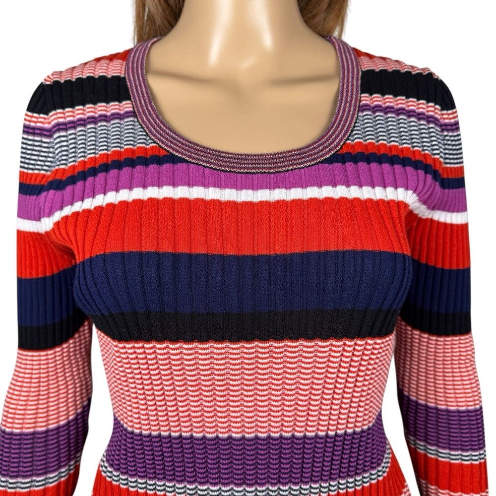 Hugo Boss BOSS Hugo Boss Striped Cotton Ruffle Hem Sweater M Size M / US 6-8 / IT 42-44 - 5 Thumbnail