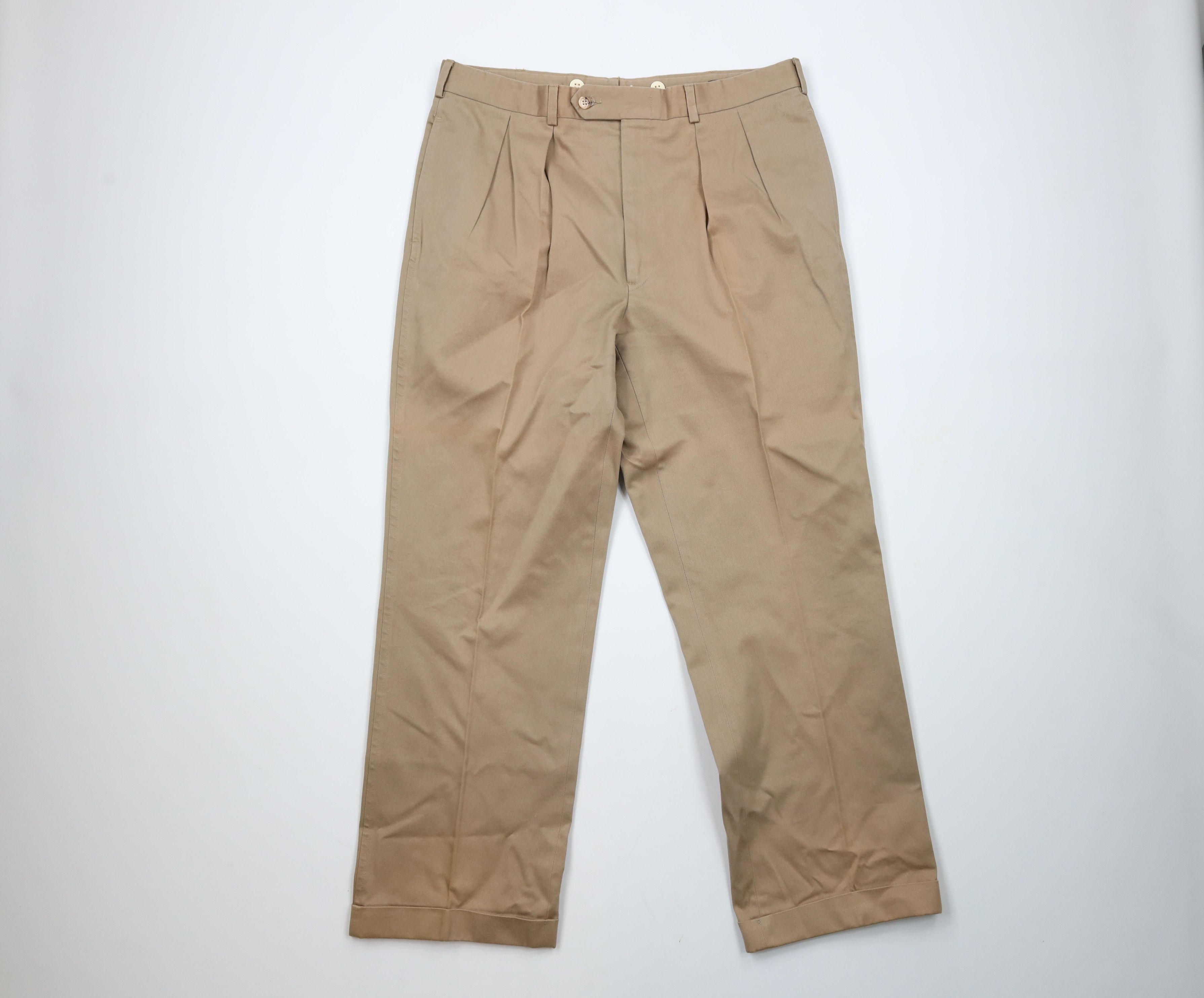 Pleated Pants Lands End Chinos Mens Vintage Lands End Pants Mens
