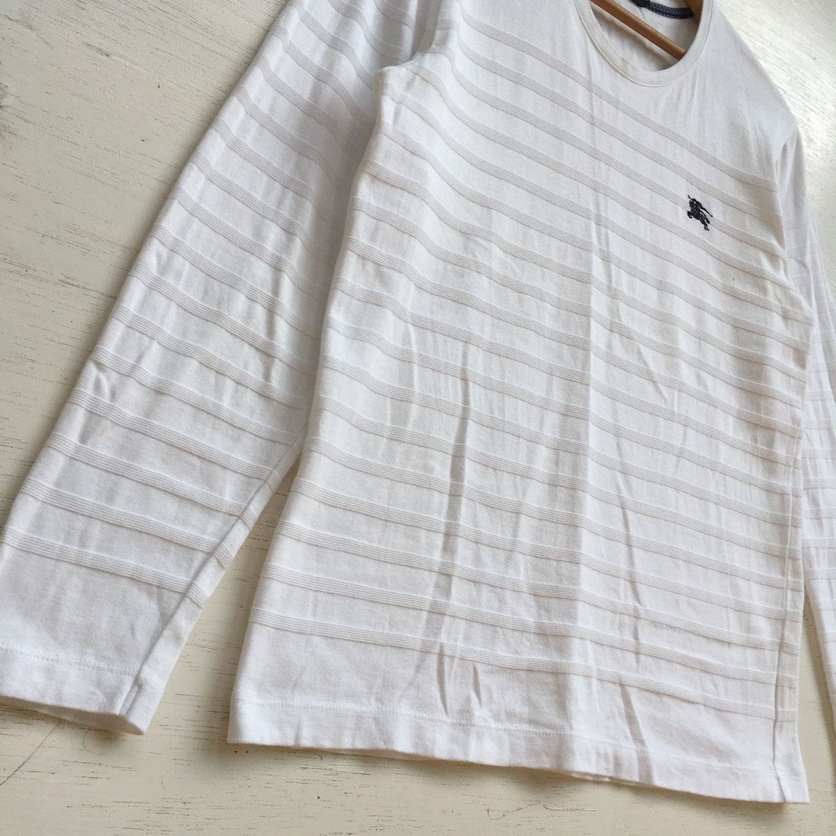 Burberry Vintage Burberry Long Sleeve Tee White Size US XS / EU 42 / 0 - 9 Thumbnail