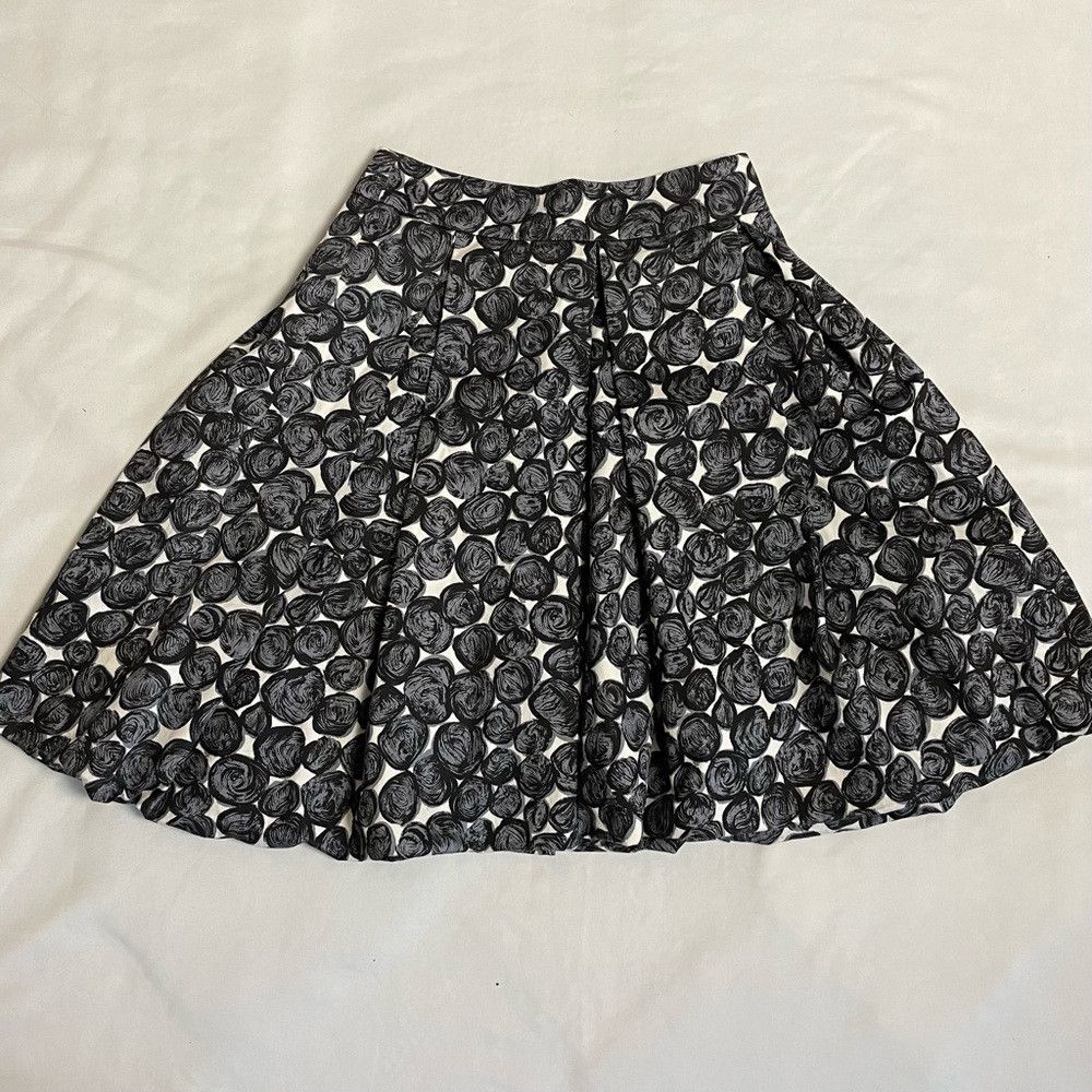 Zara Zara Gray Stones Pattern Cotton Pleated Skirt Size S Made i Size 27" / US 4 / IT 40 - 8 Thumbnail
