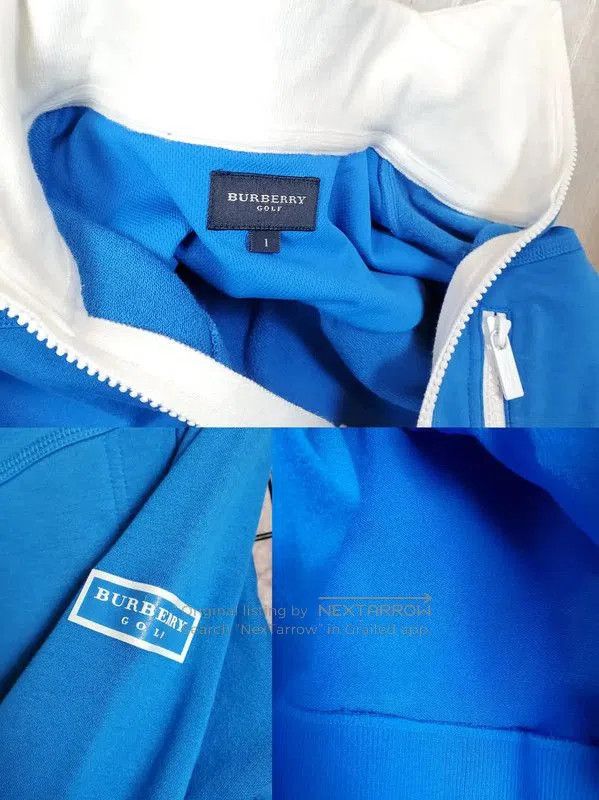 Burberry Burberry Blue Cotton Blend Pullover Sweatshirt. Size S / US 4 / IT 40 - 7 Thumbnail