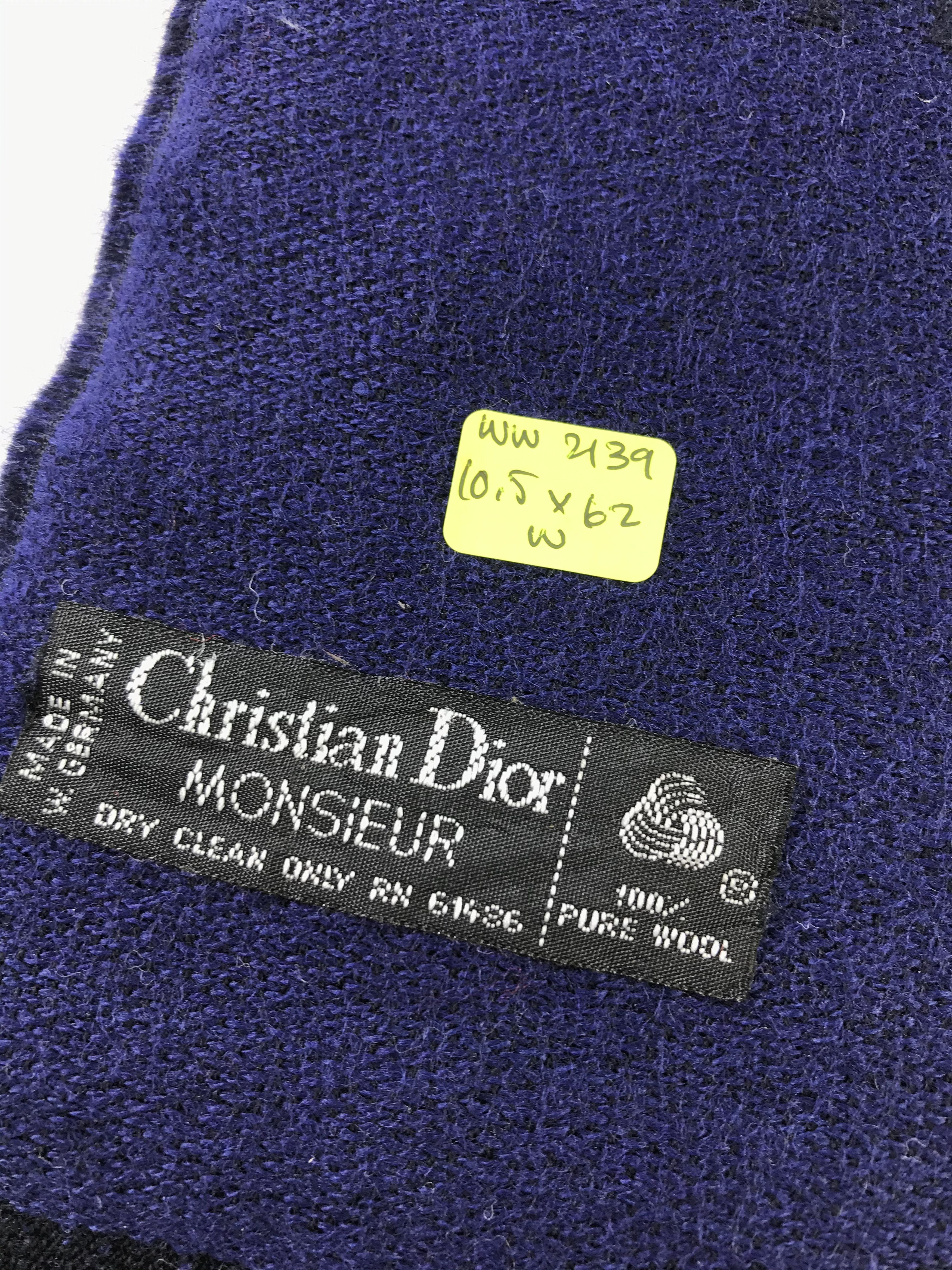 Vintage Christian Dior Monsieur Scarf / Muffler / Neckwear - WW2139 Size ONE SIZE - 5 Thumbnail