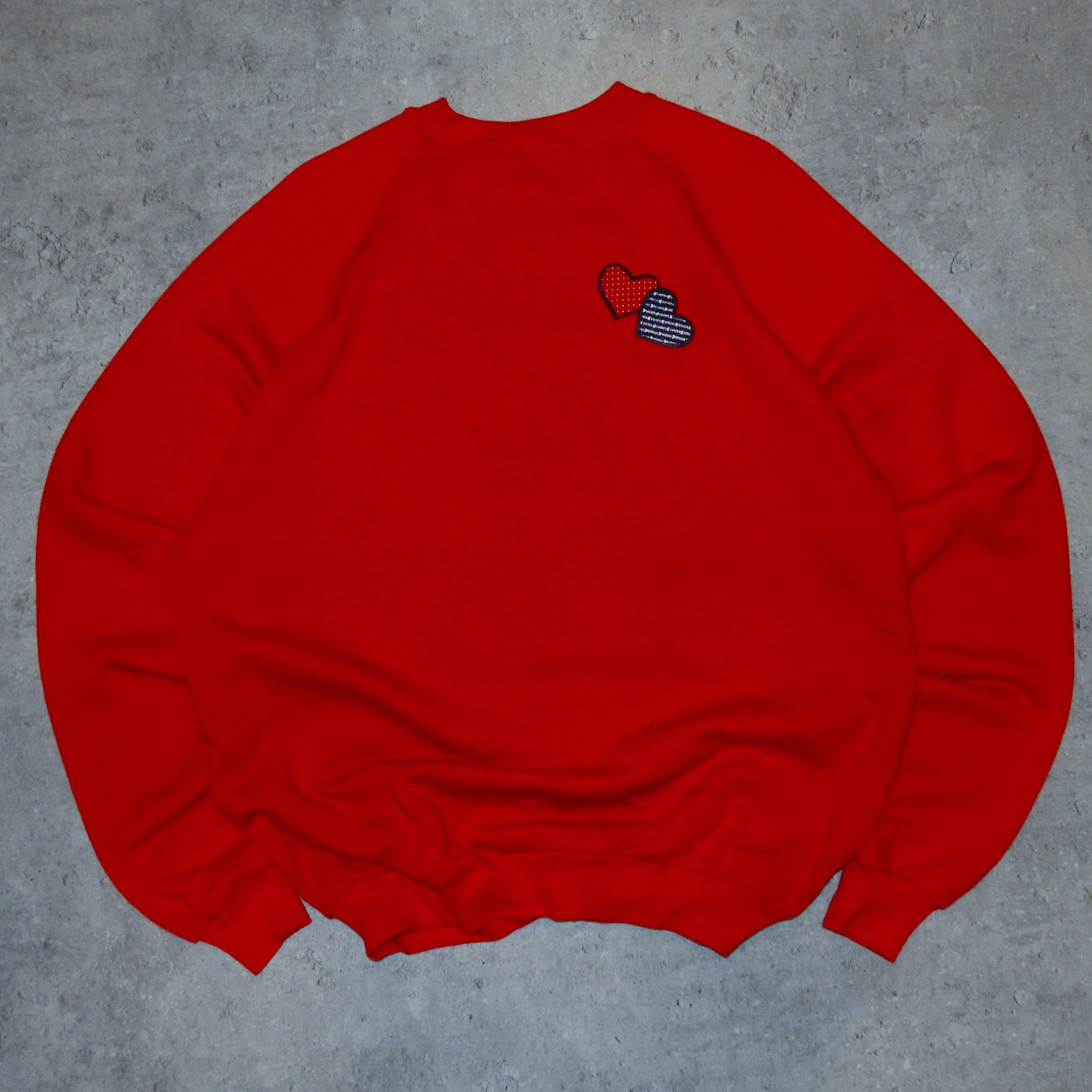 Jerzees × Vintage Jerzees Teddy love vintage 1991 red sweatshirt - XL Size XL / US 12-14 / IT 48-50 - 3 Thumbnail