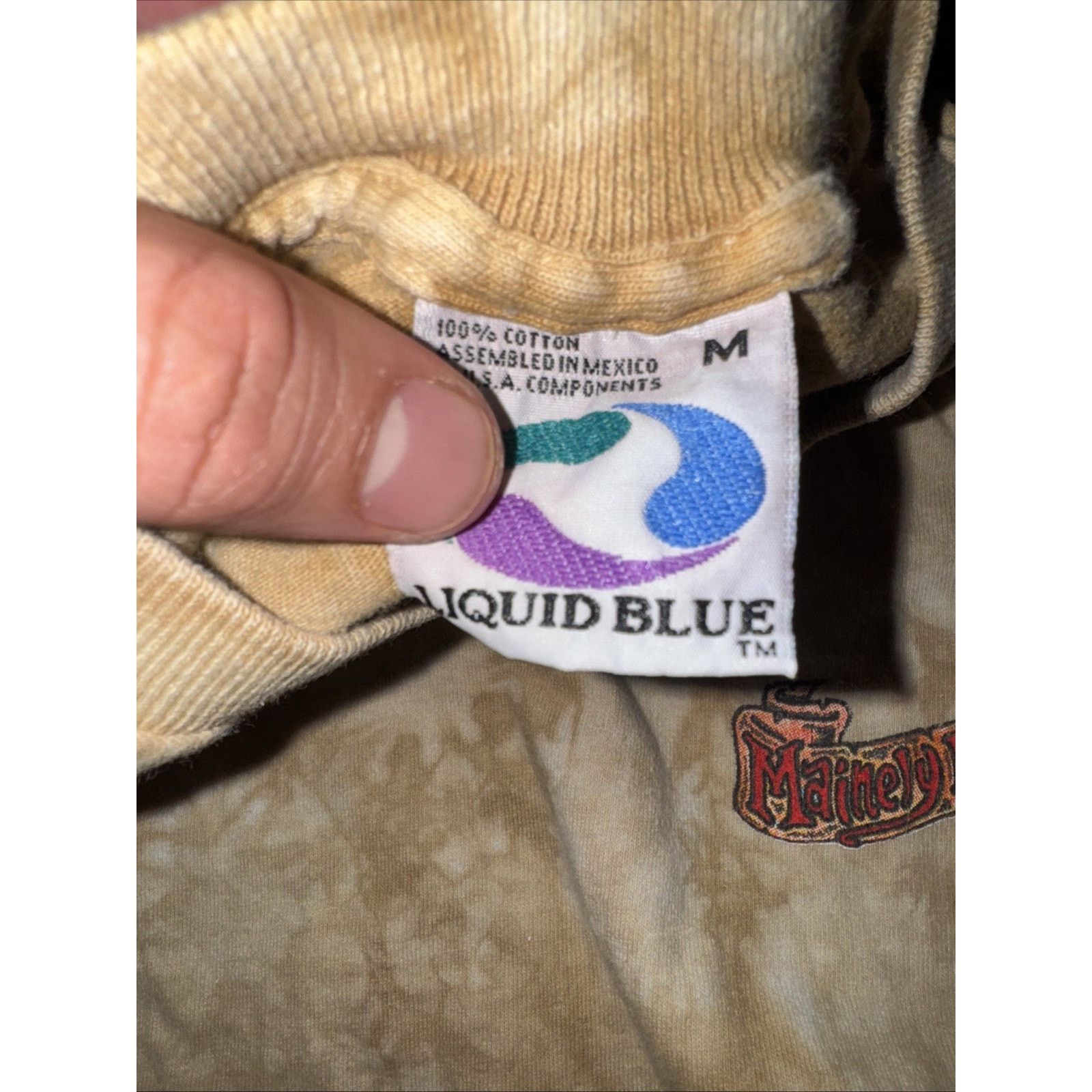 Band Tees × Liquid Blue × Vintage Vintage Liquid Blue Tie Dye Graphic T-Shirt Brown M 20x27 Size US M / EU 48-50 / 2 - 7 Thumbnail