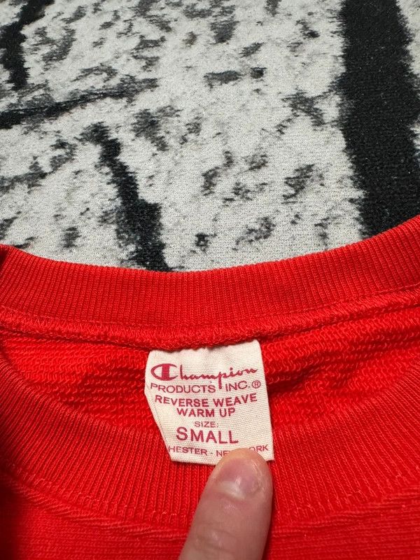 Champion Champion Reverse weave crewneck sweatshirt red S Size US S / EU 44-46 / 1 - 5 Thumbnail