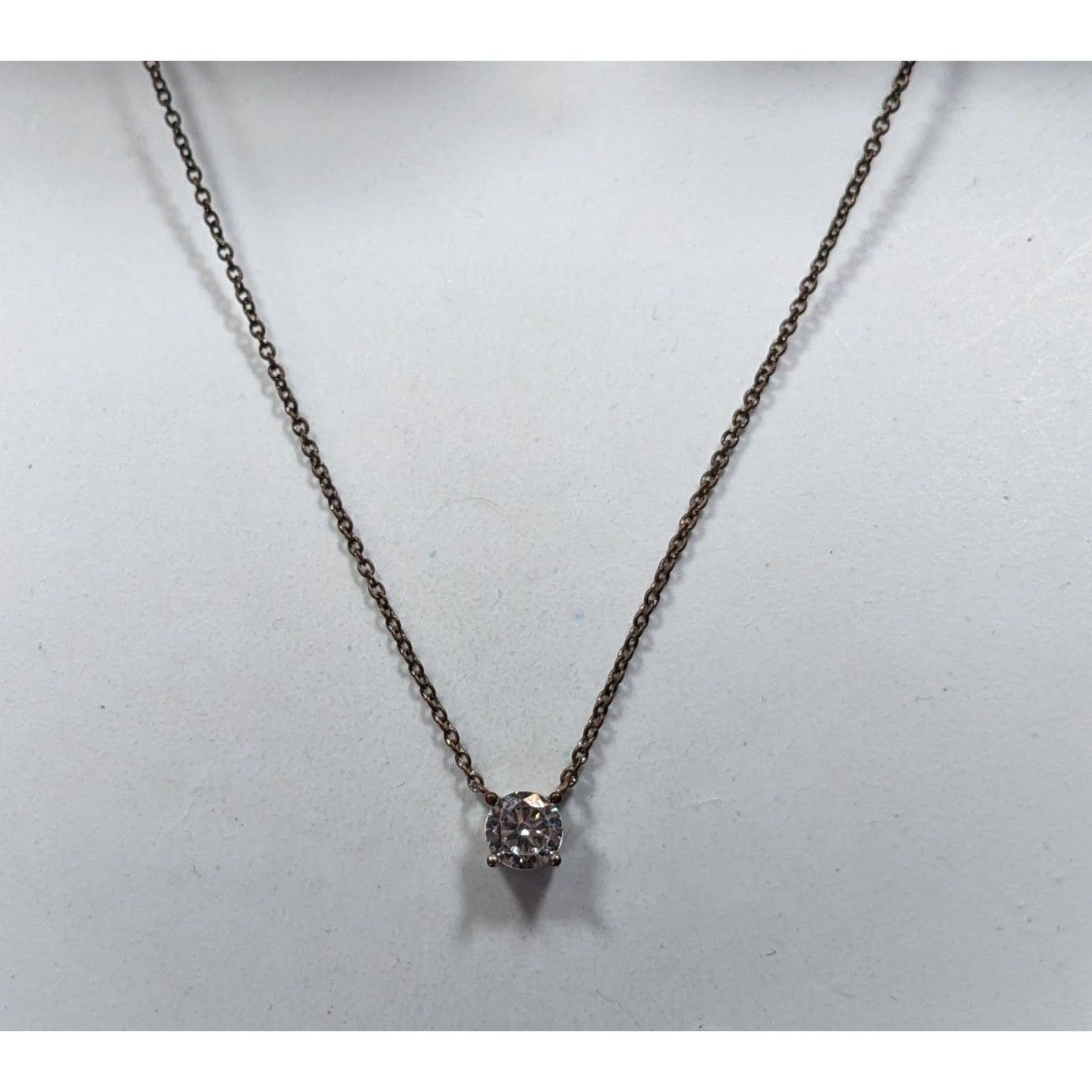Other Icing Minimalist Y2K Copper Tone Necklace With Gem Pendant Size ONE SIZE - 4 Thumbnail