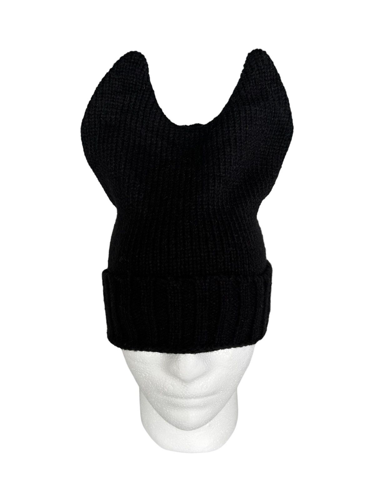 Japanese Brand × Kapital × Vintage DEVIL HORN Black Beanie Hats Rare ☠️ Size ONE SIZE - 1 Thumbnail