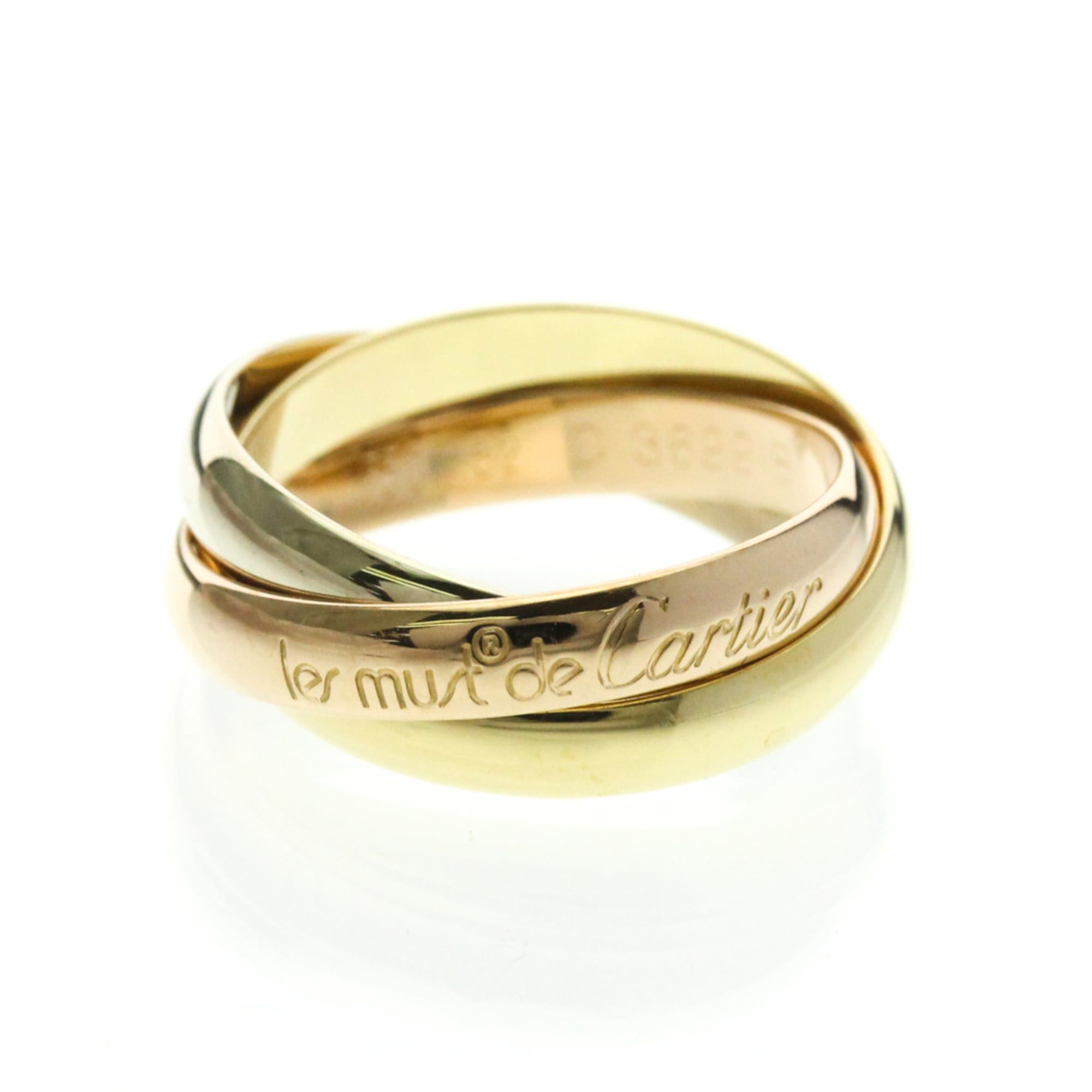 Cartier Cartier Trinity Yellow Gold (18K),Pink Gold (18K),White Gold (18K) Fashion No Stone Band Ring Gold Size ONE SIZE - 1 Thumbnail