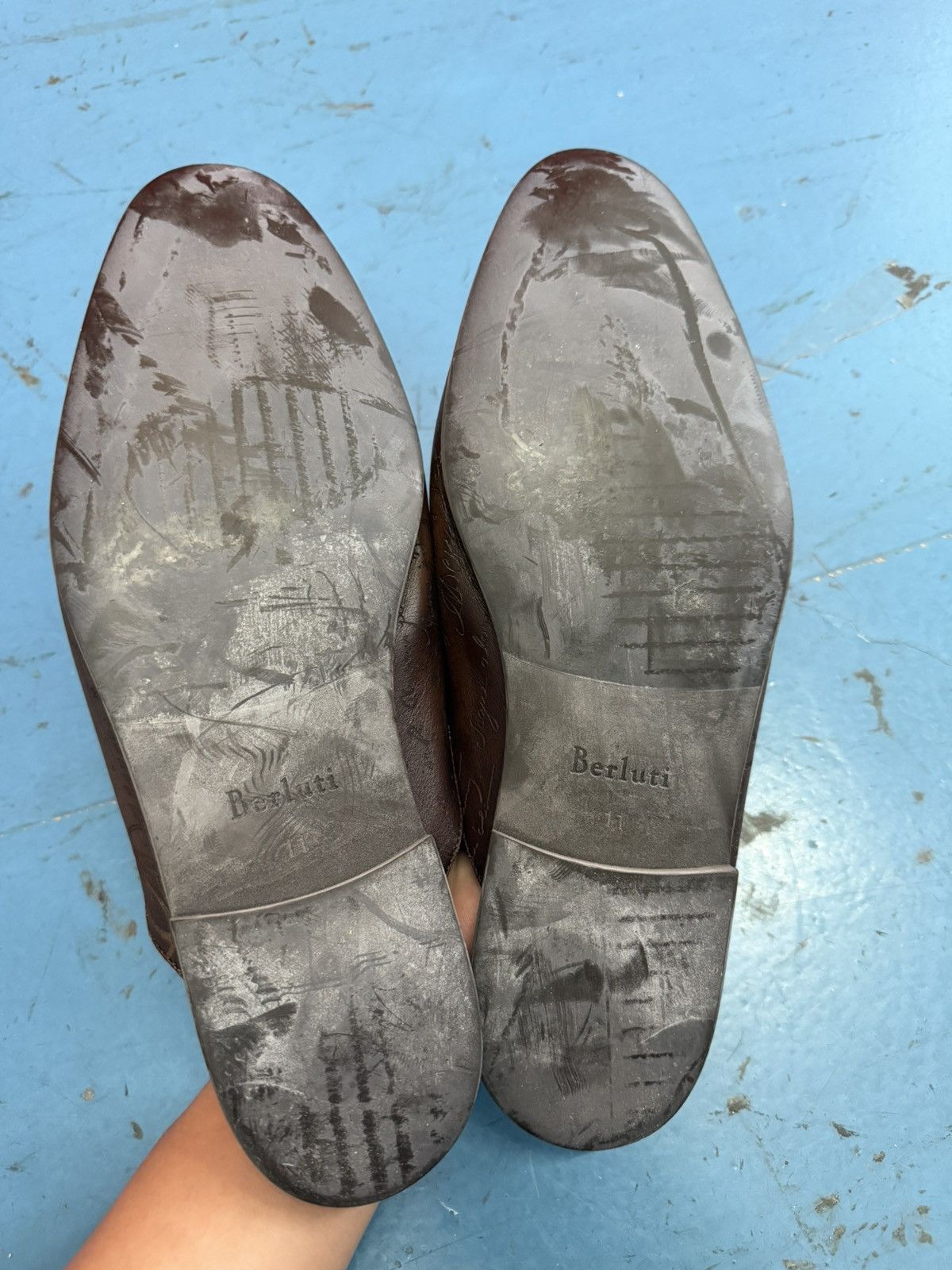Berluti BERLUTI SCRIPT SLIP ON Size US 11 / EU 44 - 5 Thumbnail