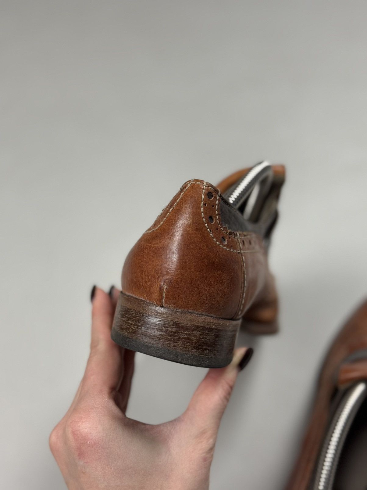 MoMA MOMA Men’s Avant-Garde Single Monk Leather Classic Shoes Size US 8 / EU 41 - 19 Thumbnail