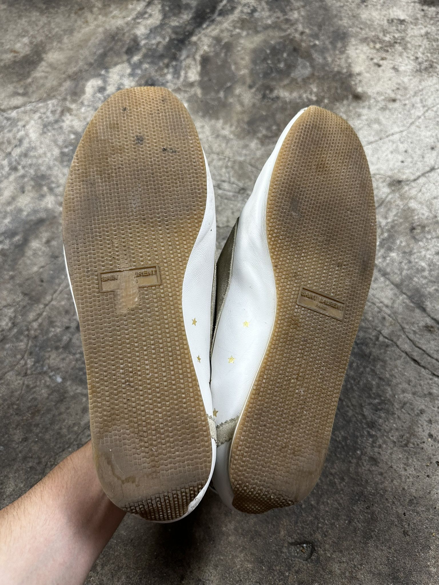 Saint Laurent Paris Rare Saint Laurent Paris Jay Stars Leather Low Sneakers Size US 12 / EU 45 - 8 Thumbnail