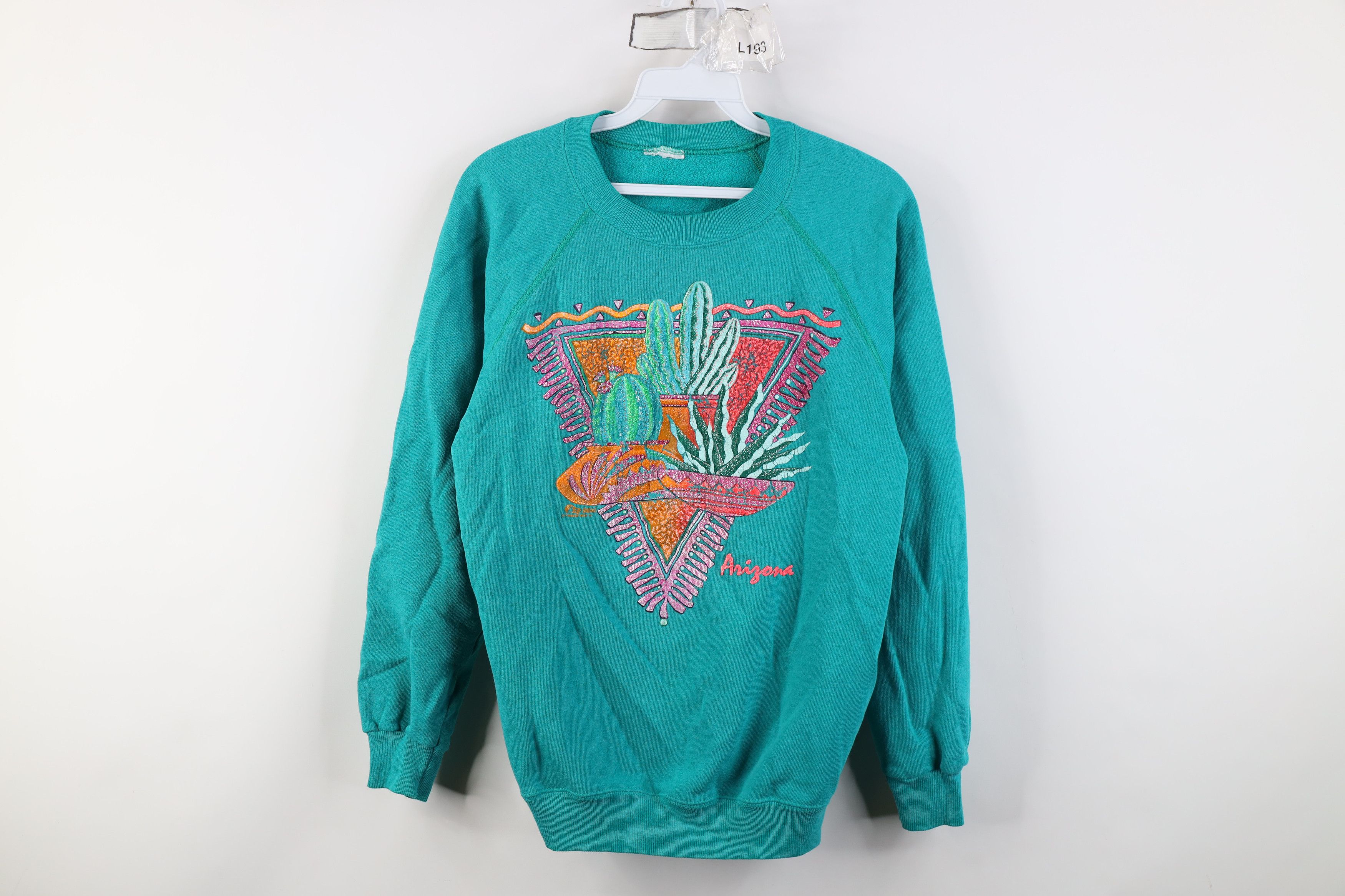 Vintage Vintage 90s Streetwear Arizona Cactus Crewneck Sweatshirt Size M / US 6-8 / IT 42-44 - 1 Thumbnail