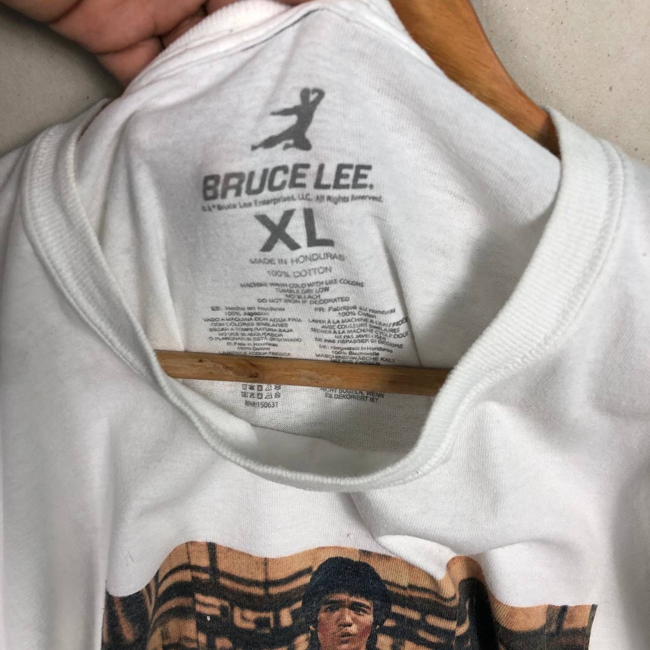 Vintage Crazy Y2K Bruce Lee Actor Dragon’s Roar Printed Tshirt Size US XL / EU 56 / 4 - 6 Thumbnail