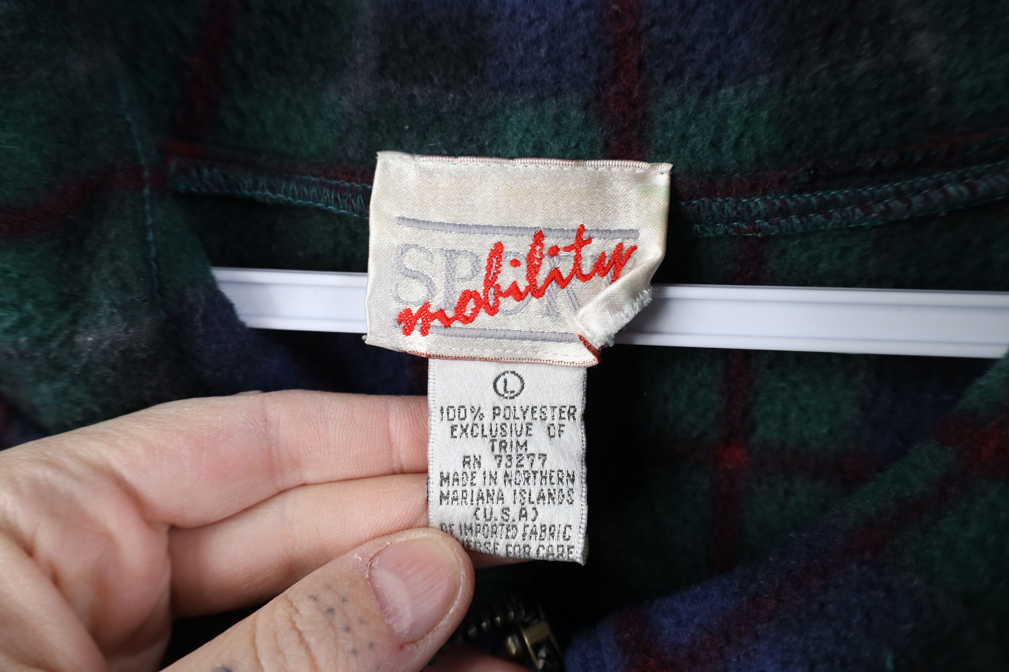 Vintage Vintage 90s Streetwear Fit Pullover Fleece Sweater Plaid Size L / US 10 / IT 46 - 6 Thumbnail
