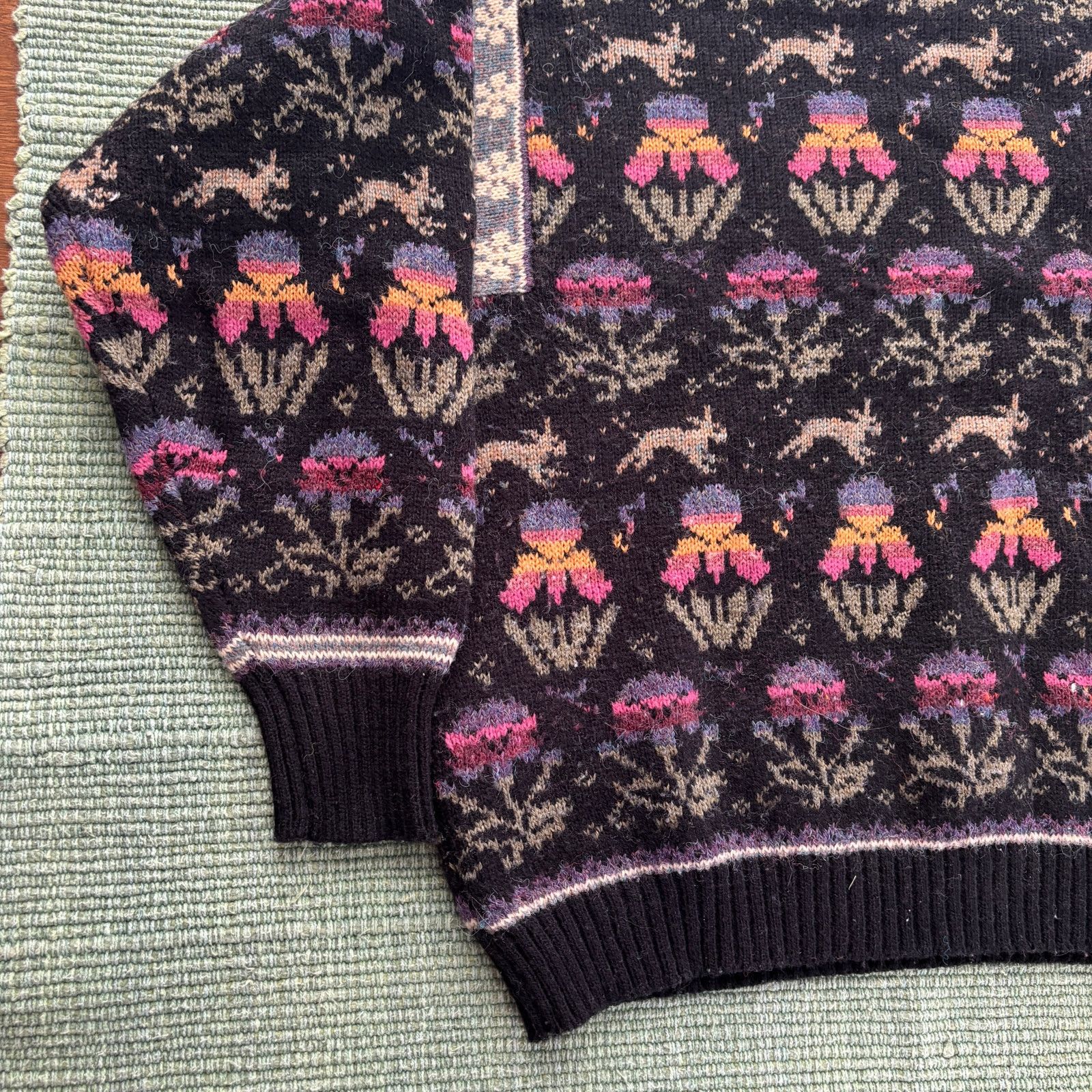 Vintage Vintage The Import Workshop Knit Wool Pattern Sweater Sz L Size L / US 10 / IT 46 - 3 Thumbnail